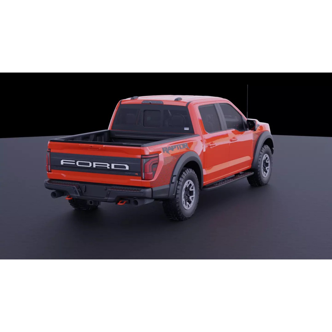 Ford F-150 Raptor R 3D Model – High Fidelity Vehicle Asset, FBX - View 8