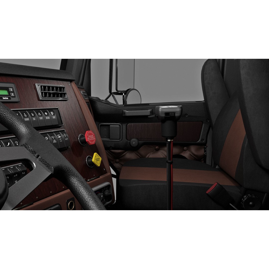 Western Star 4900 EX Semi Truck 3D Model – Game Ready Low Poly Asset, FBX, OBJ - View 19