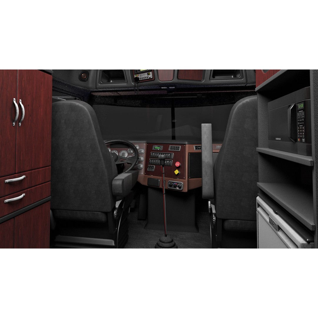 Western Star 4900 EX Semi Truck 3D Model – Game Ready Low Poly Asset, FBX, OBJ - View 5
