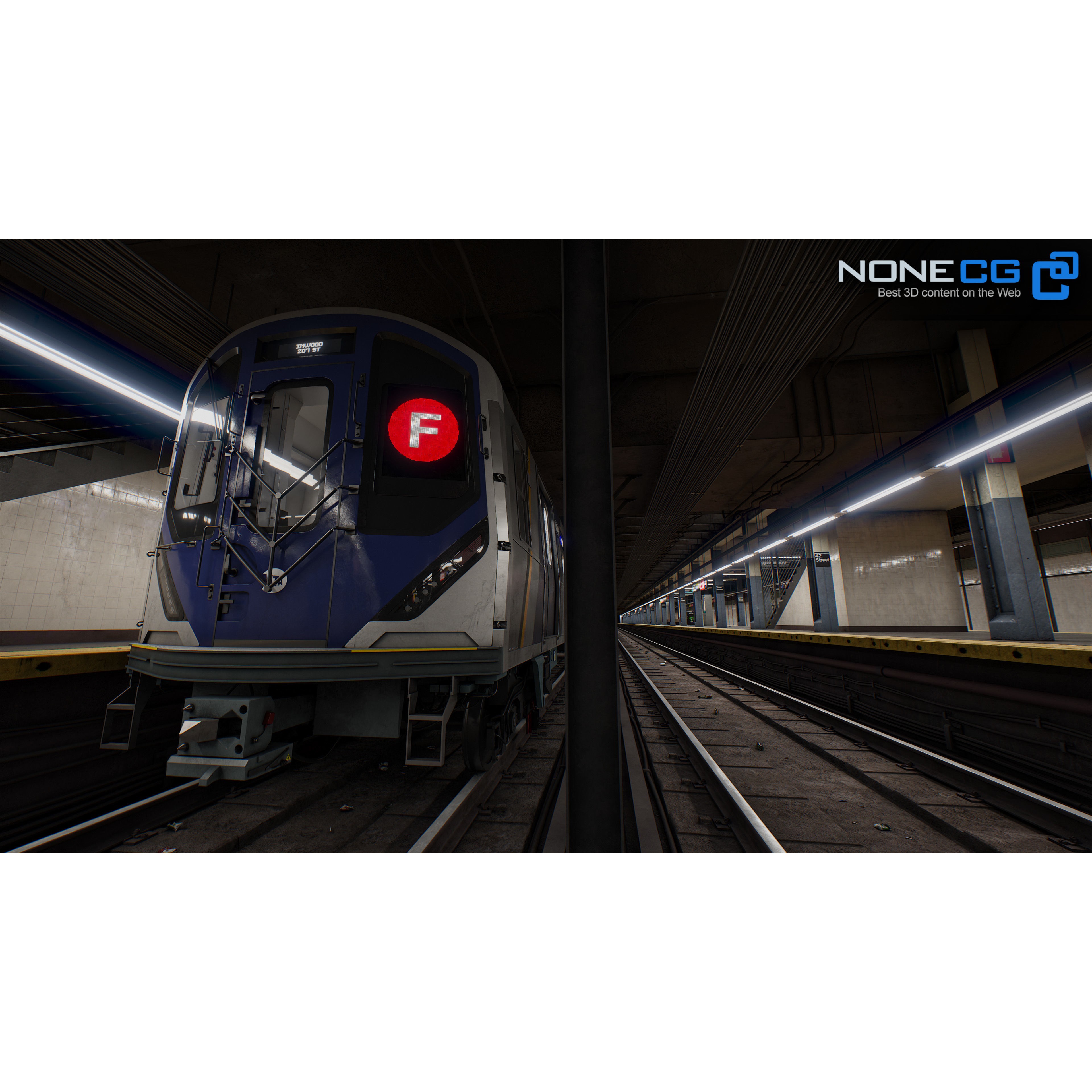 Times Square 42nd Subway Station - Detailed 3D Model - View 11