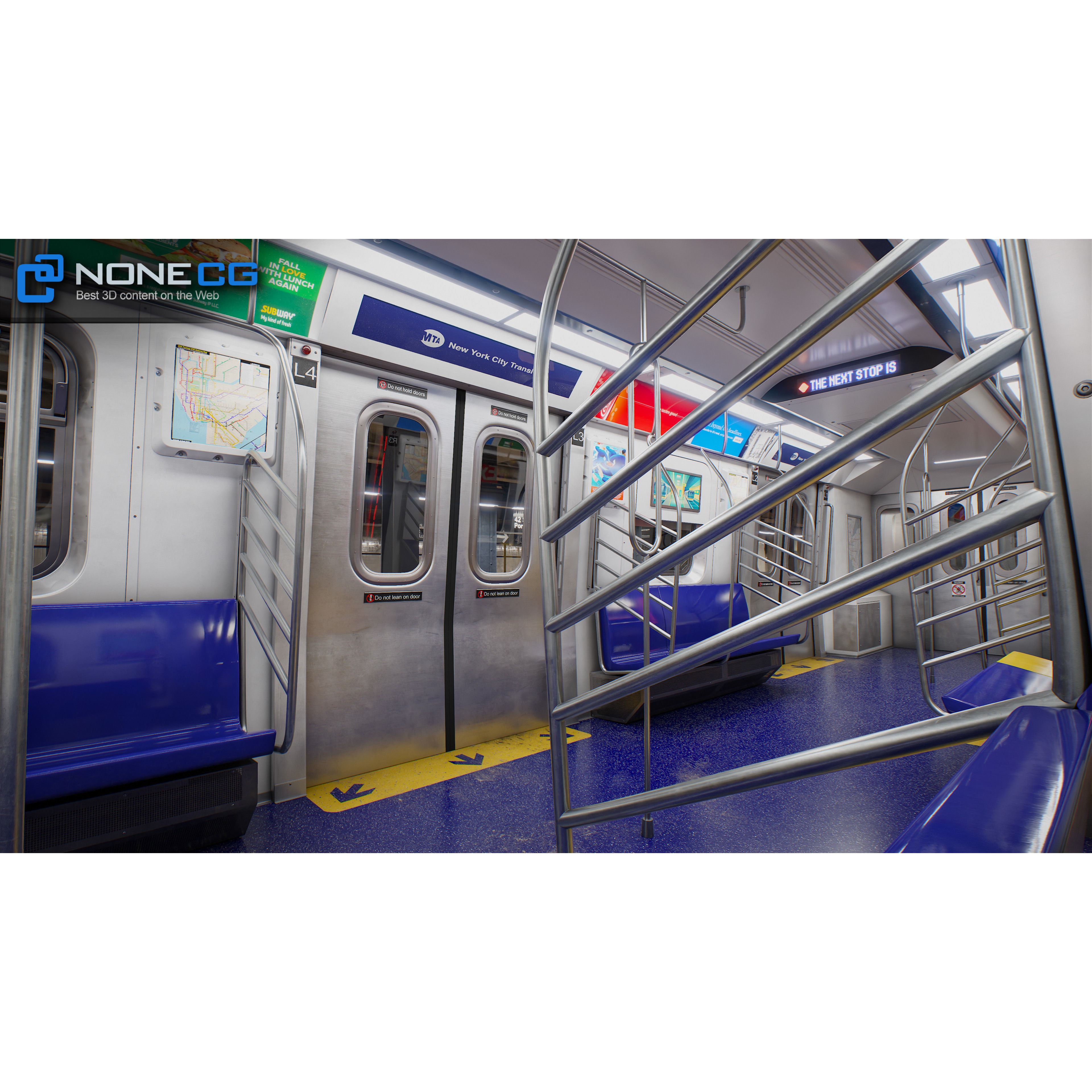 Times Square 42nd Subway Station - Detailed 3D Model - View 14