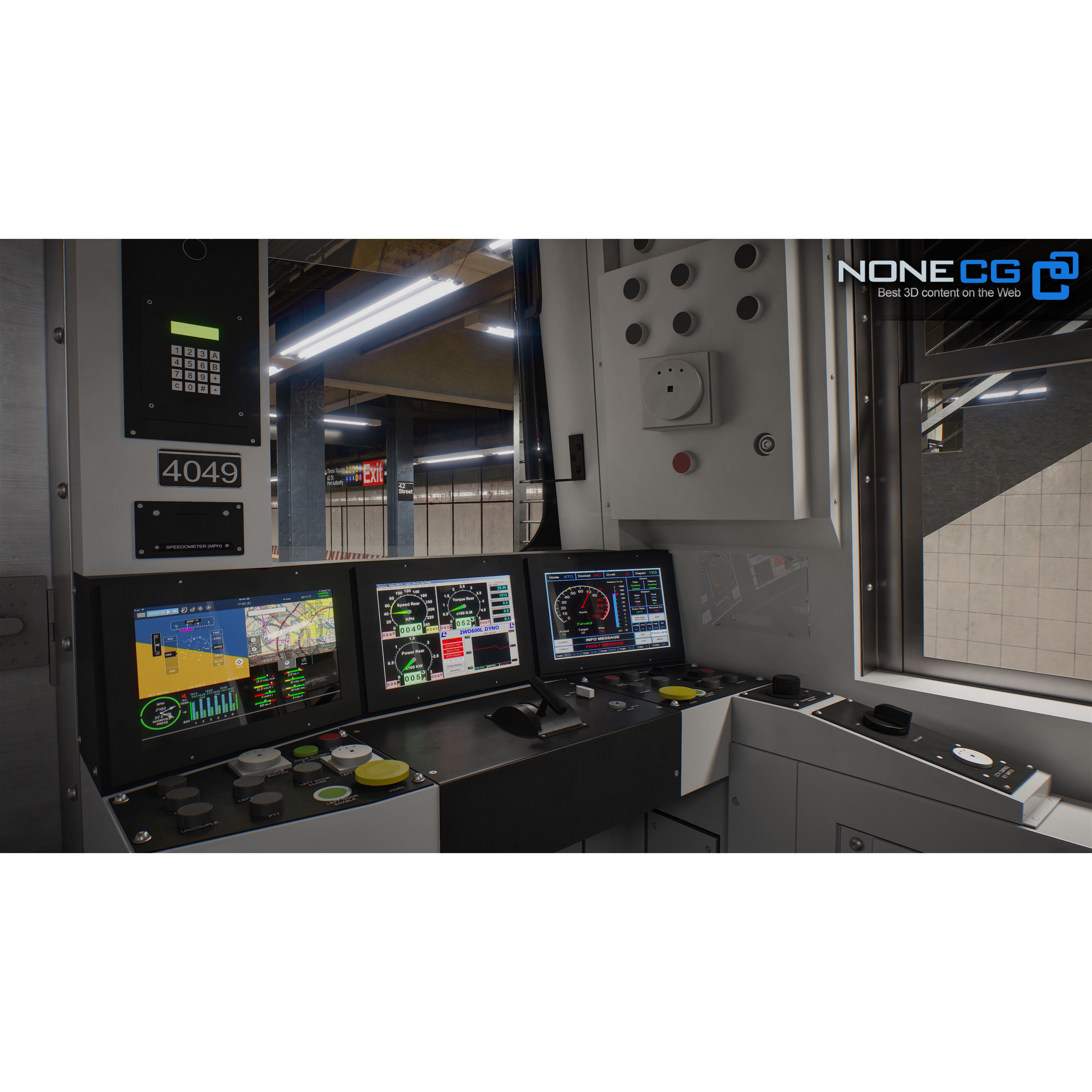 Times Square 42nd Subway Station - Detailed 3D Model - View 16