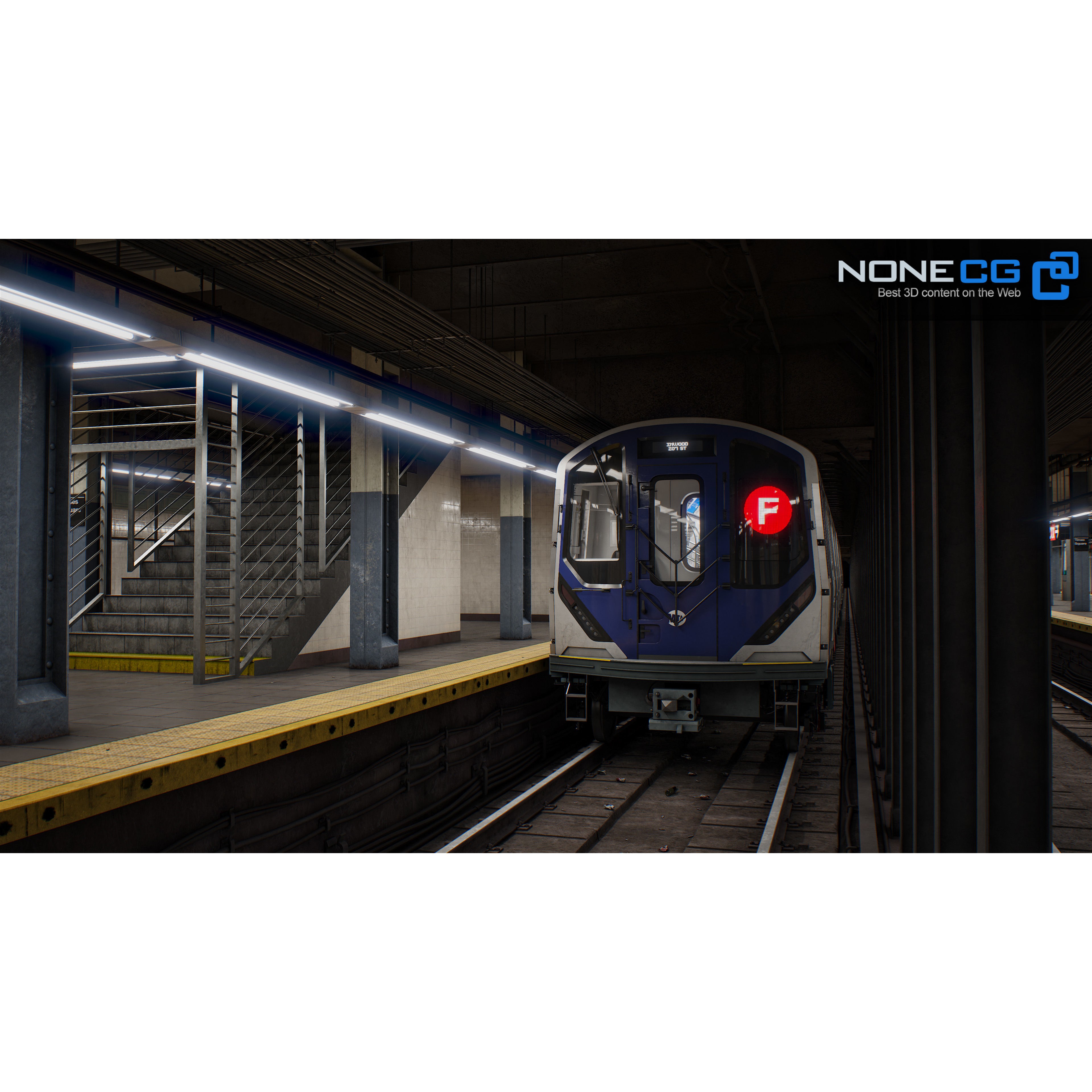 Times Square 42nd Subway Station - Detailed 3D Model - View 23