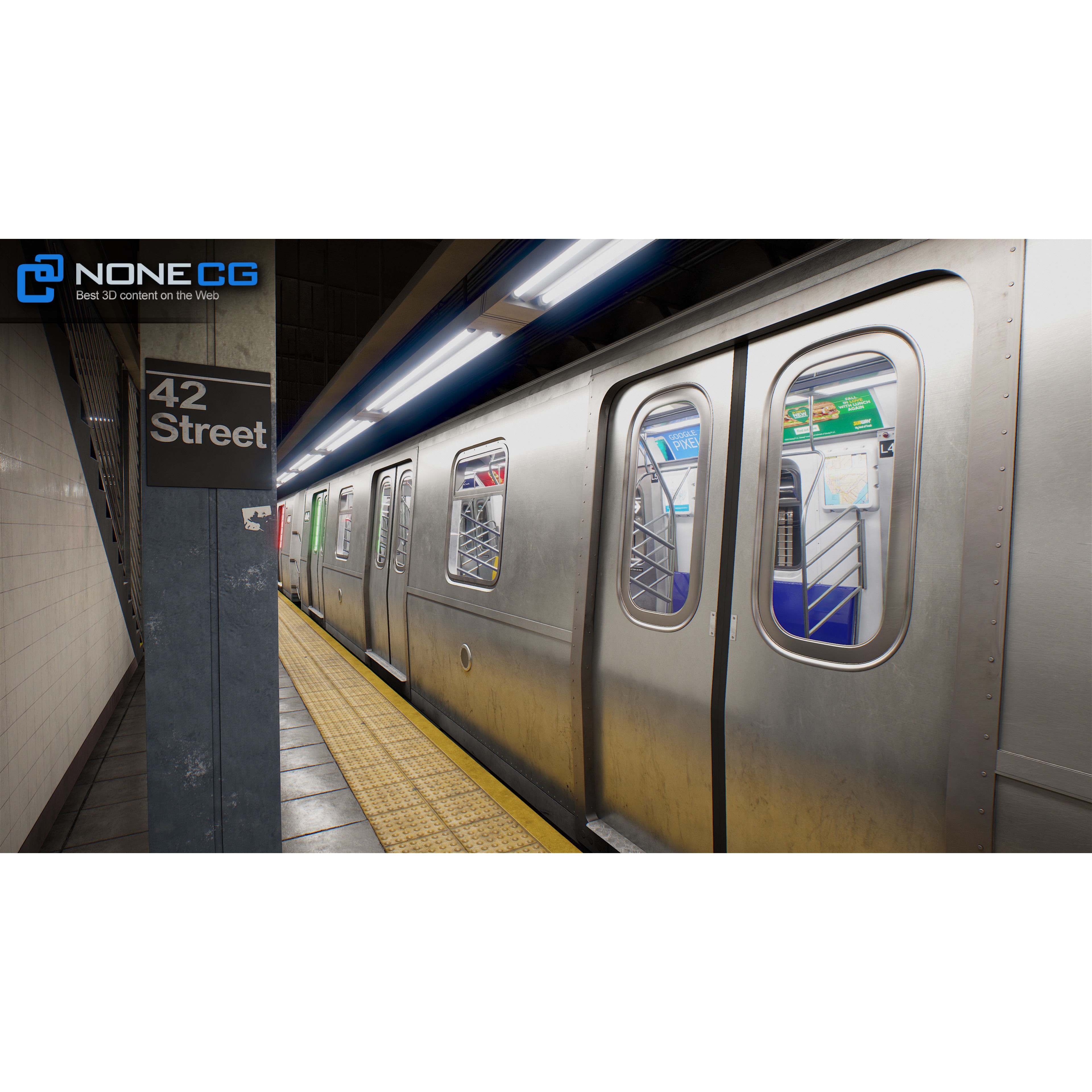 Times Square 42nd Subway Station - Detailed 3D Model - View 31