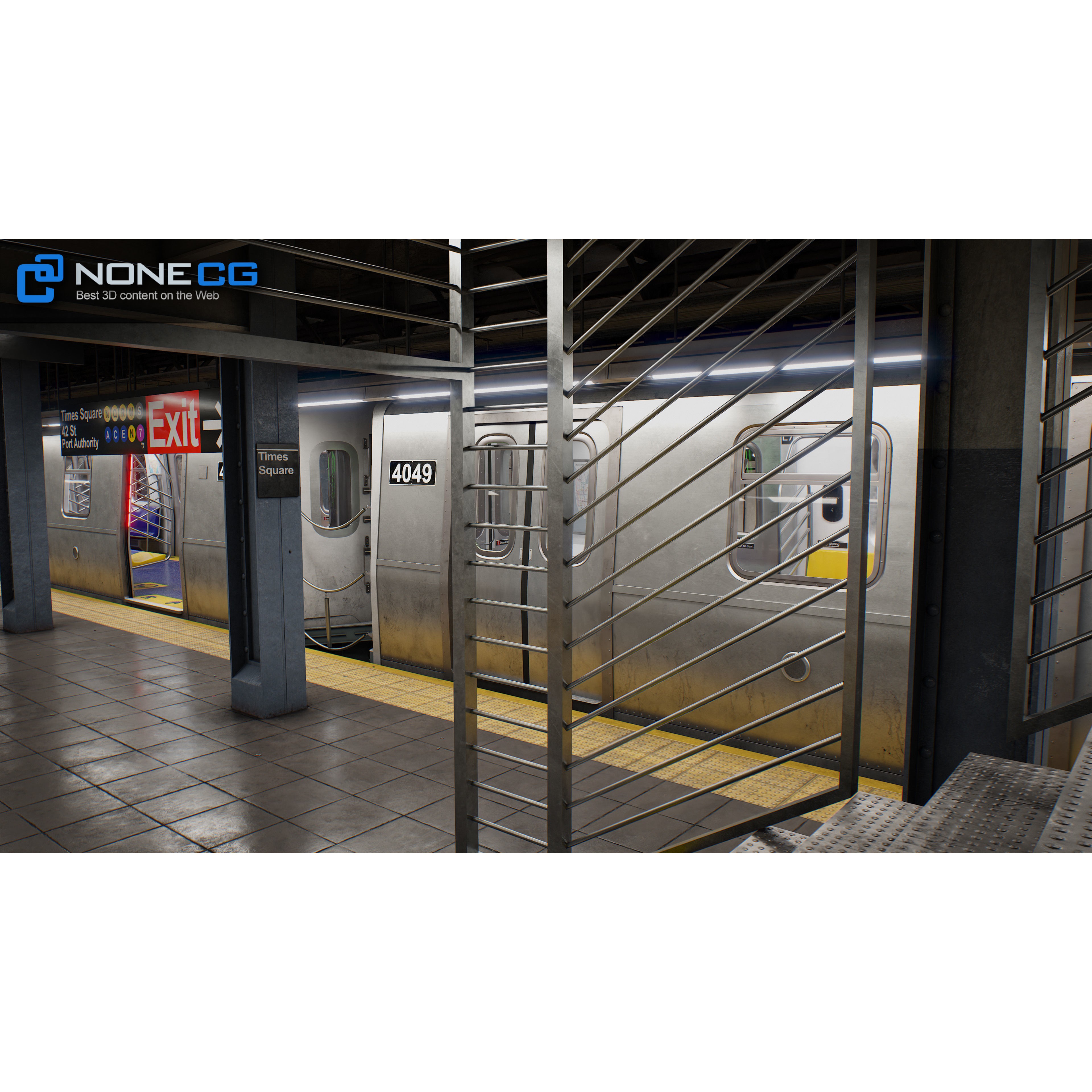 Times Square 42nd Subway Station - Detailed 3D Model - View 37