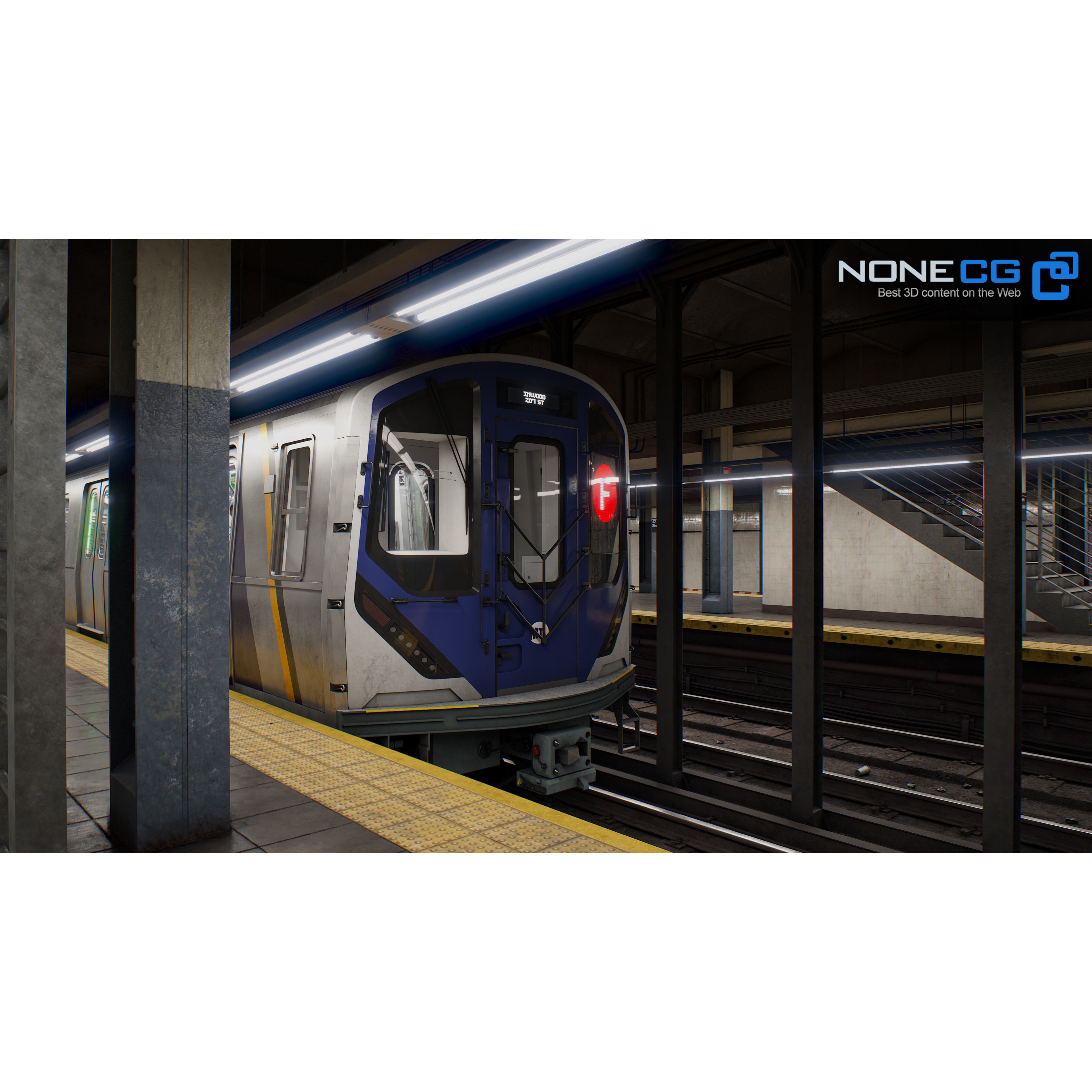 Times Square 42nd Subway Station - Detailed 3D Model - View 4