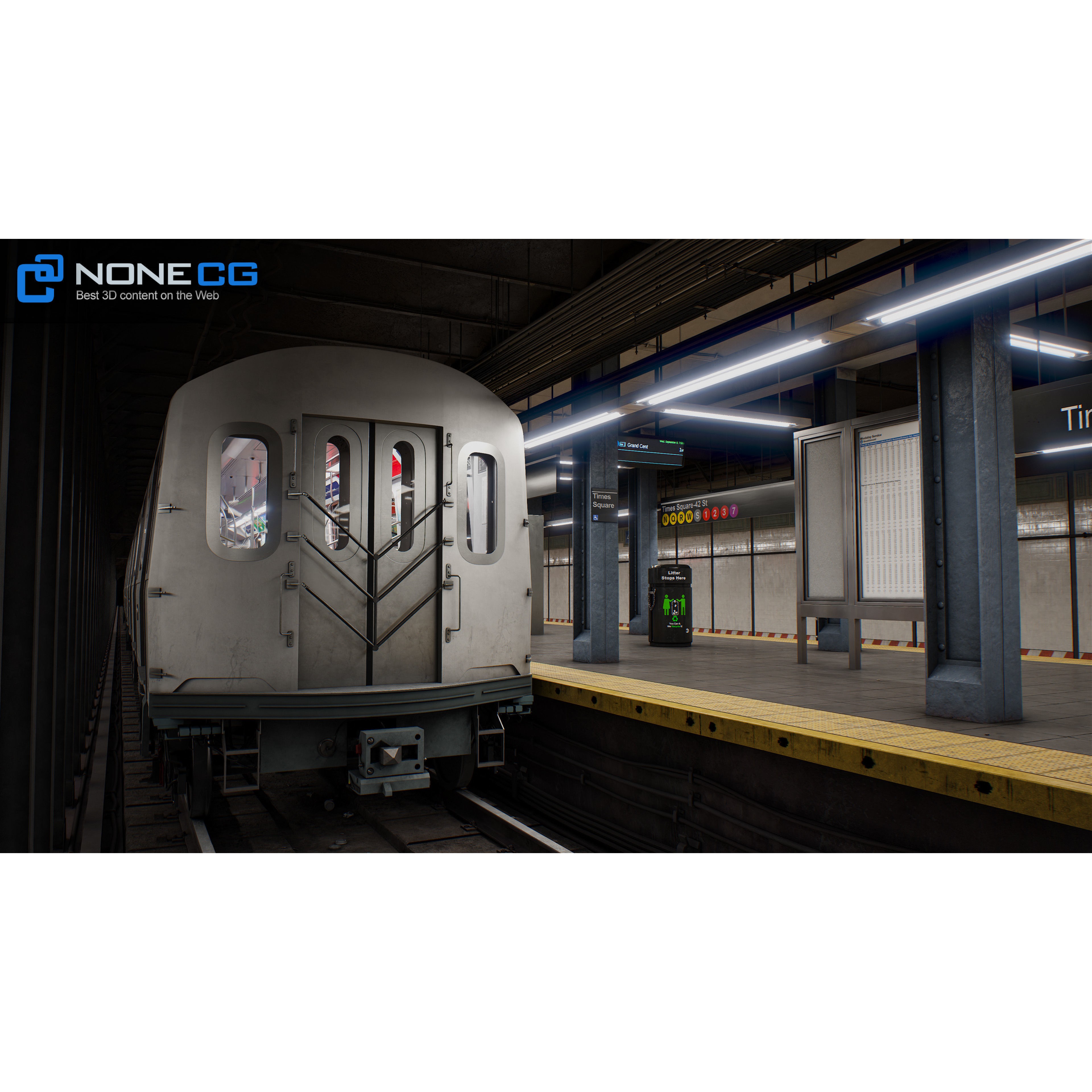Times Square 42nd Subway Station - Detailed 3D Model - View 44