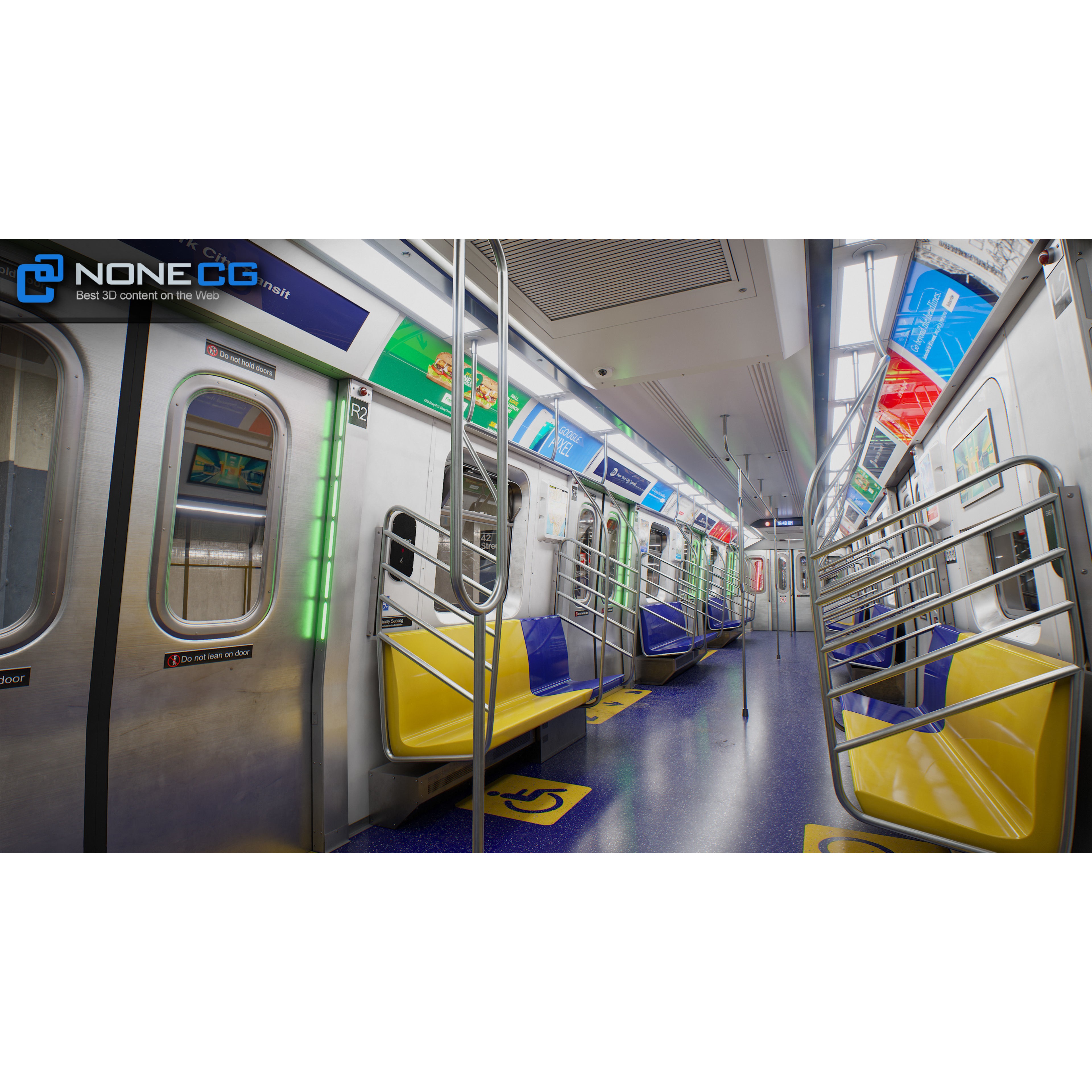 Times Square 42nd Subway Station - Detailed 3D Model - View 5