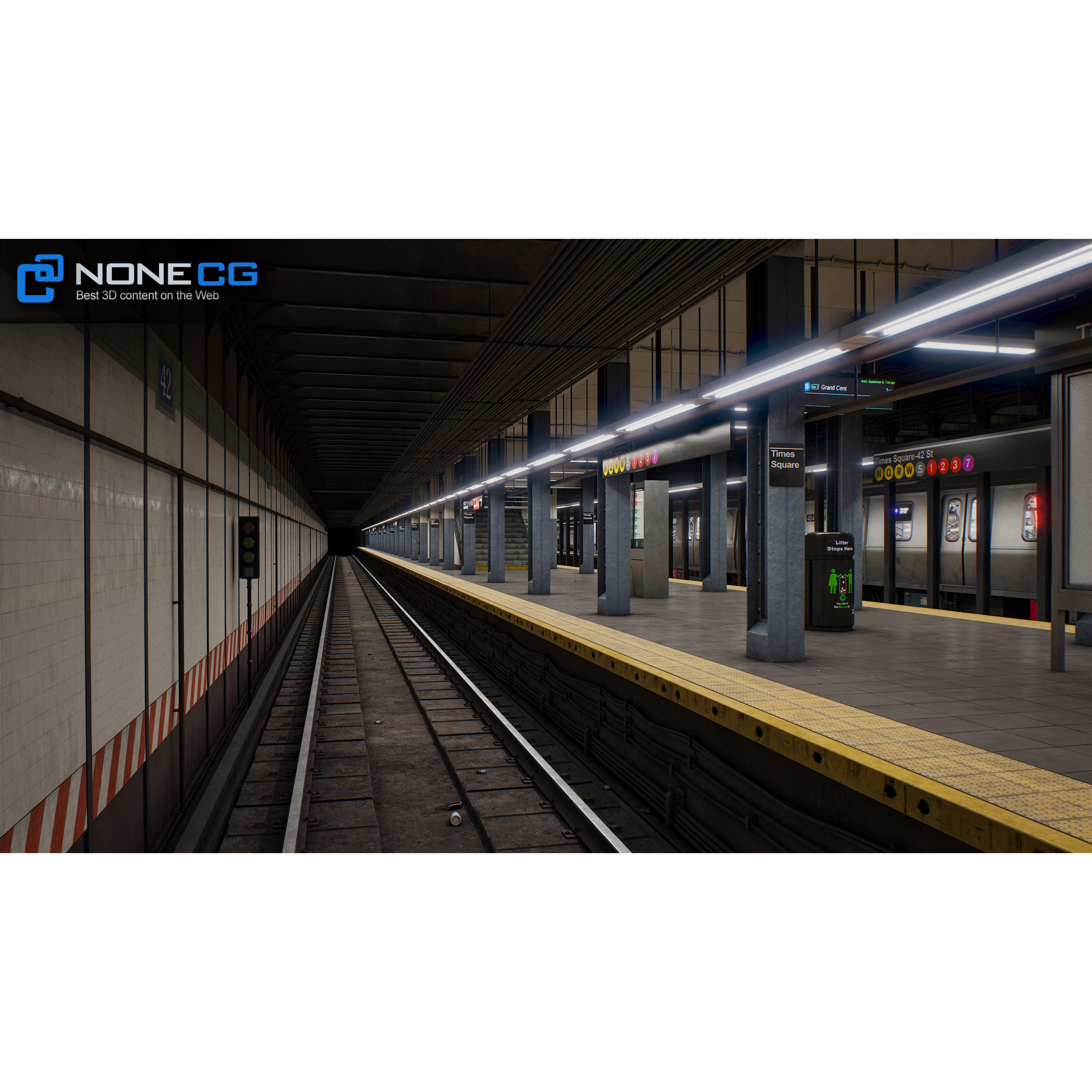 Times Square 42nd Subway Station - Detailed 3D Model - View 51