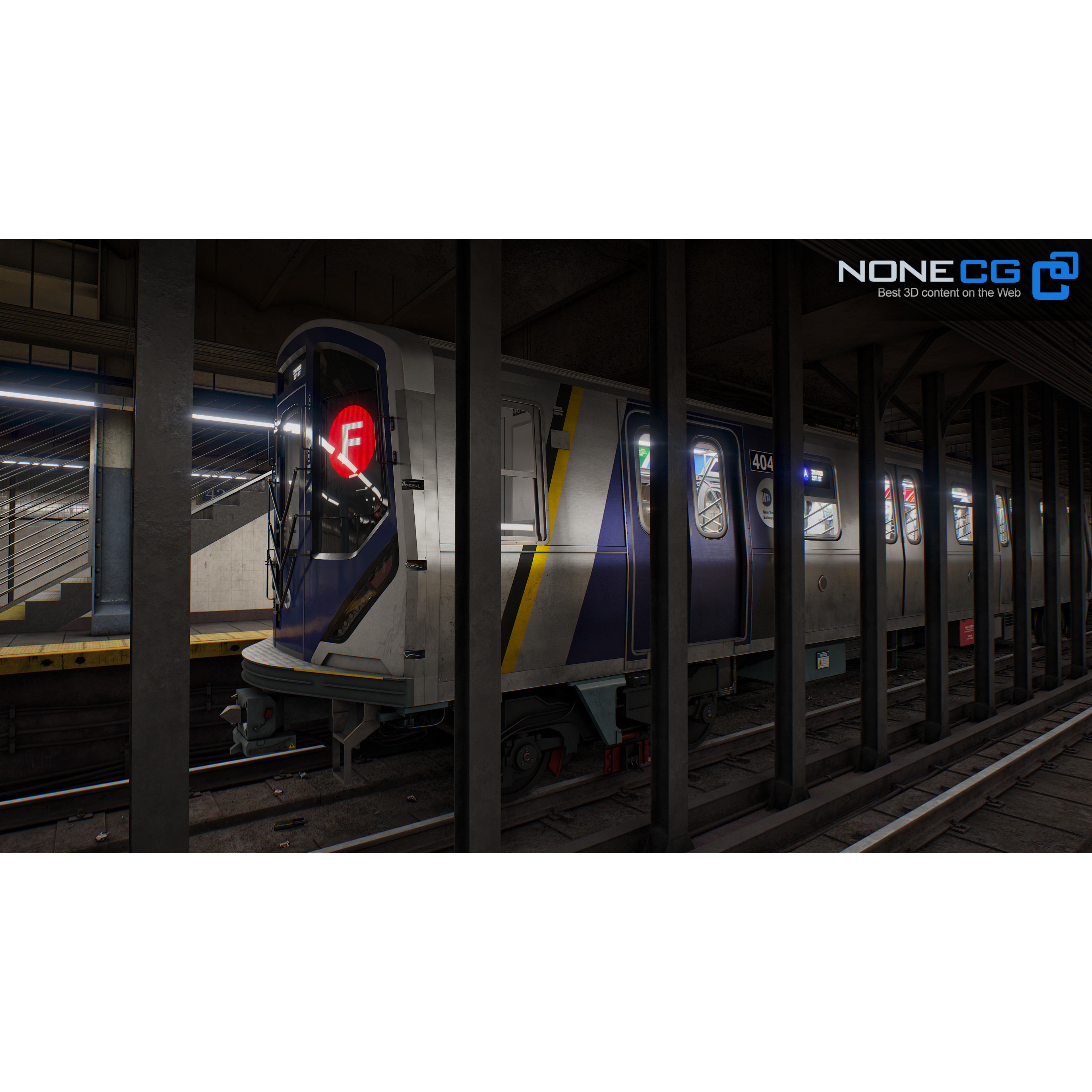 Times Square 42nd Subway Station - Detailed 3D Model - View 6