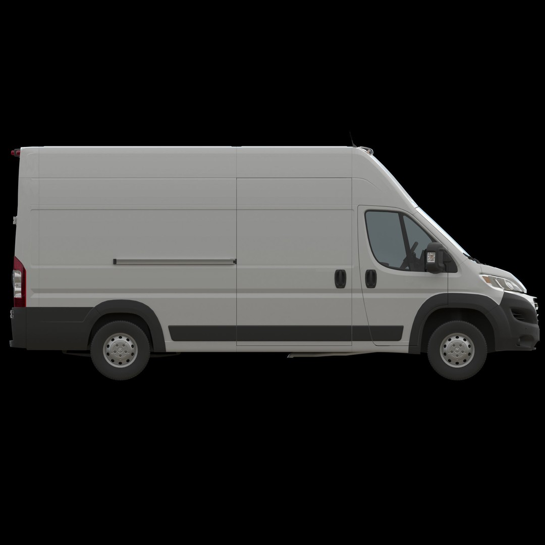 2024 Ram ProMaster L4H3 3D Model – High Poly Cargo Van, FBX, OBJ - View 11