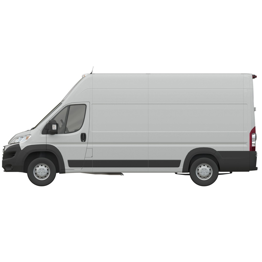 2024 Ram ProMaster L4H3 3D Model – High Poly Cargo Van, FBX, OBJ - View 12