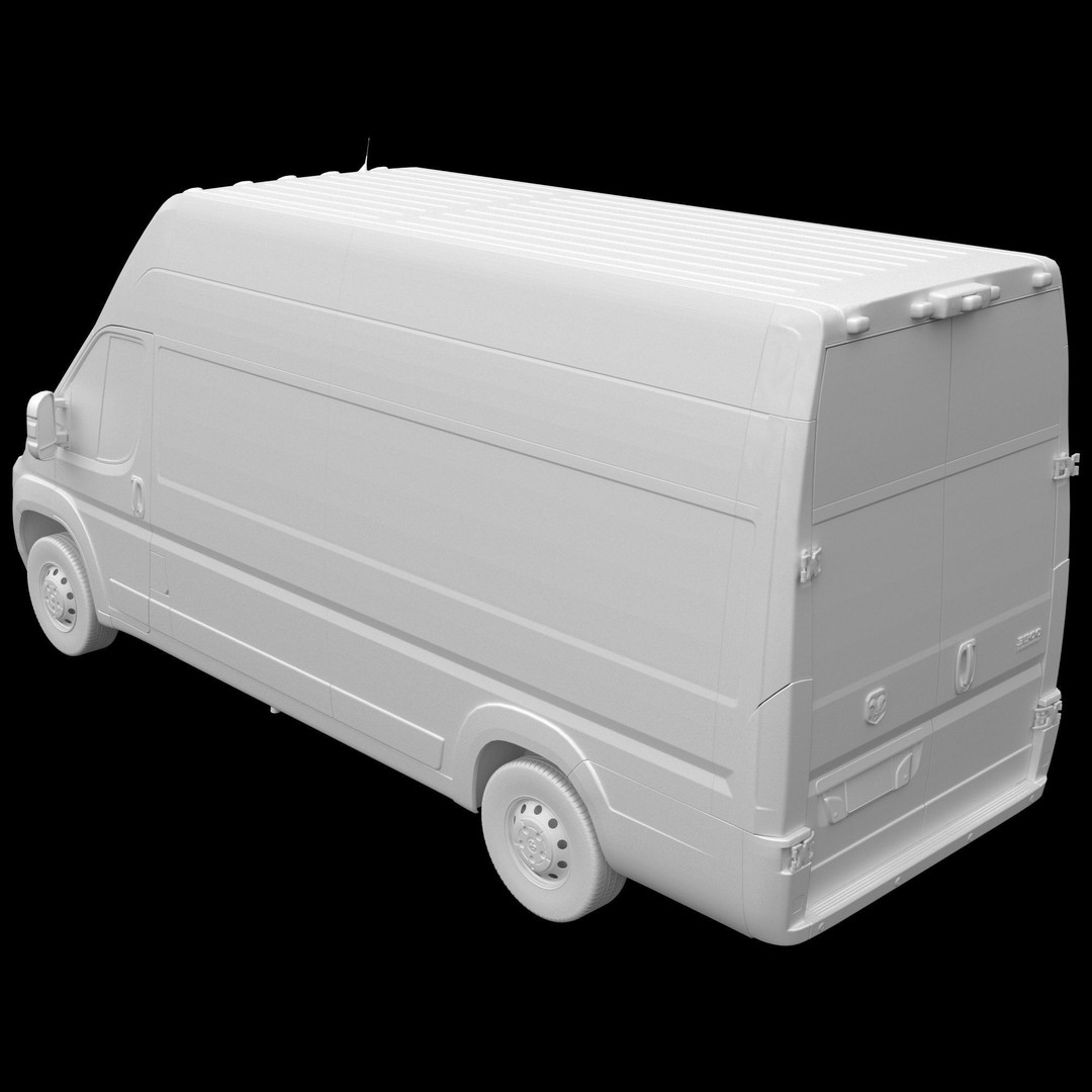 2024 Ram ProMaster L4H3 3D Model – High Poly Cargo Van, FBX, OBJ - View 15
