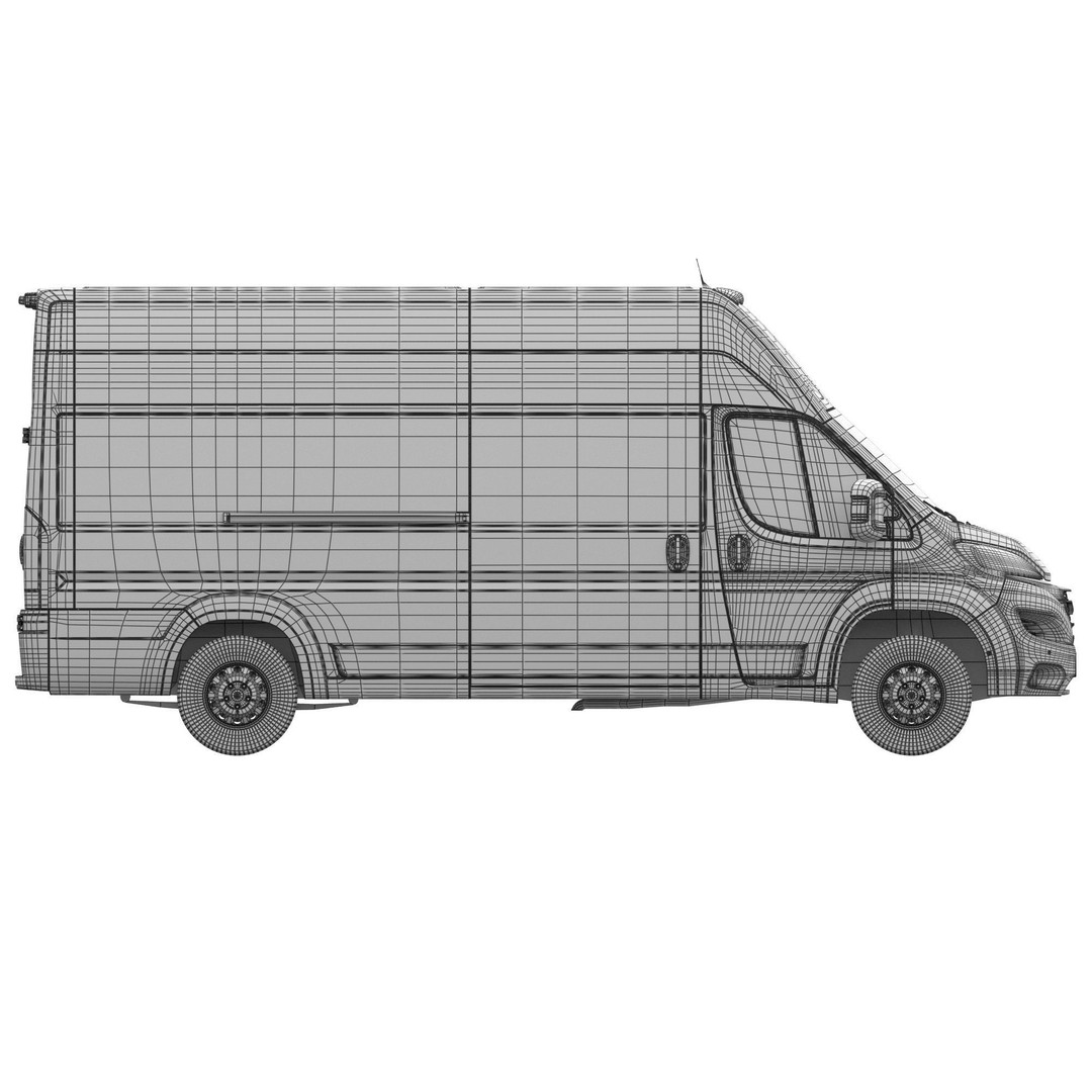 2024 Ram ProMaster L4H3 3D Model – High Poly Cargo Van, FBX, OBJ - View 20