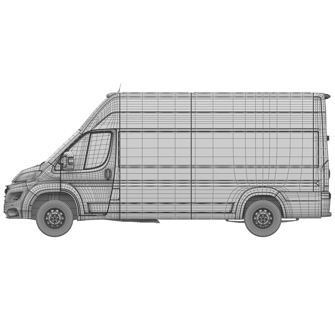 2024 Ram ProMaster L4H3 3D Model – High Poly Cargo Van, FBX, OBJ - View 21