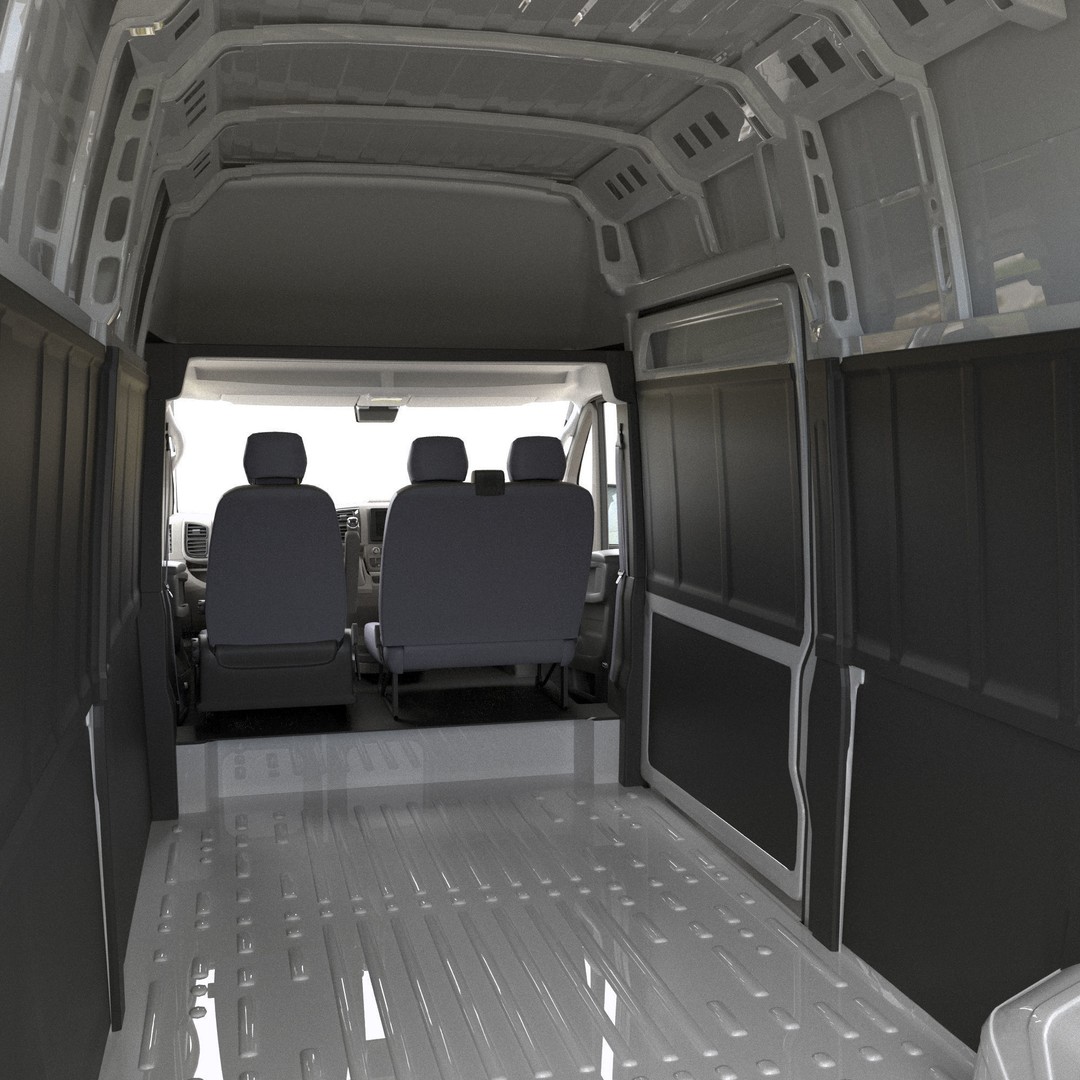 2024 Ram ProMaster L4H3 3D Model – High Poly Cargo Van, FBX, OBJ - View 24
