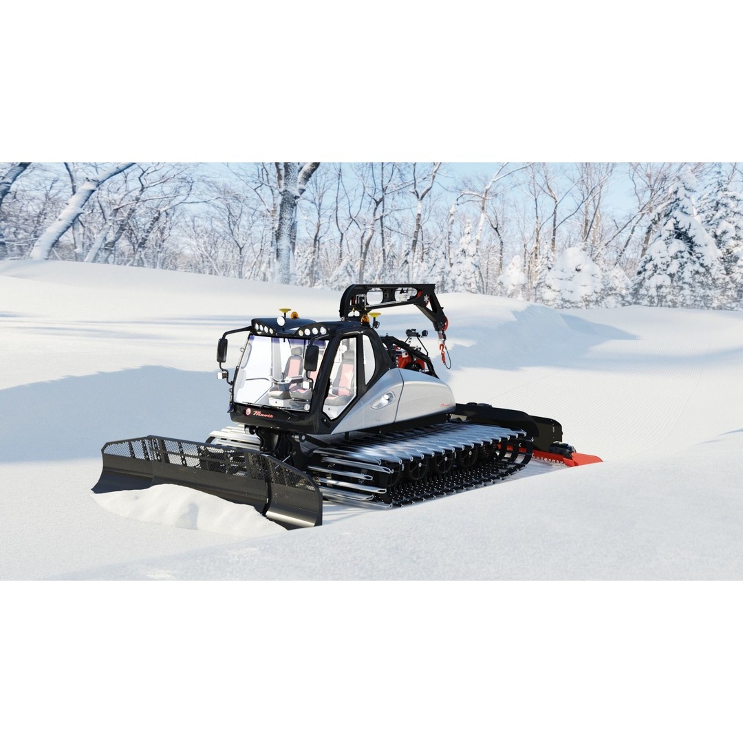 Prinoth Leitwolf Snow Groomer 3D Model – Rigged Vehicle Asset, Blender, FBX