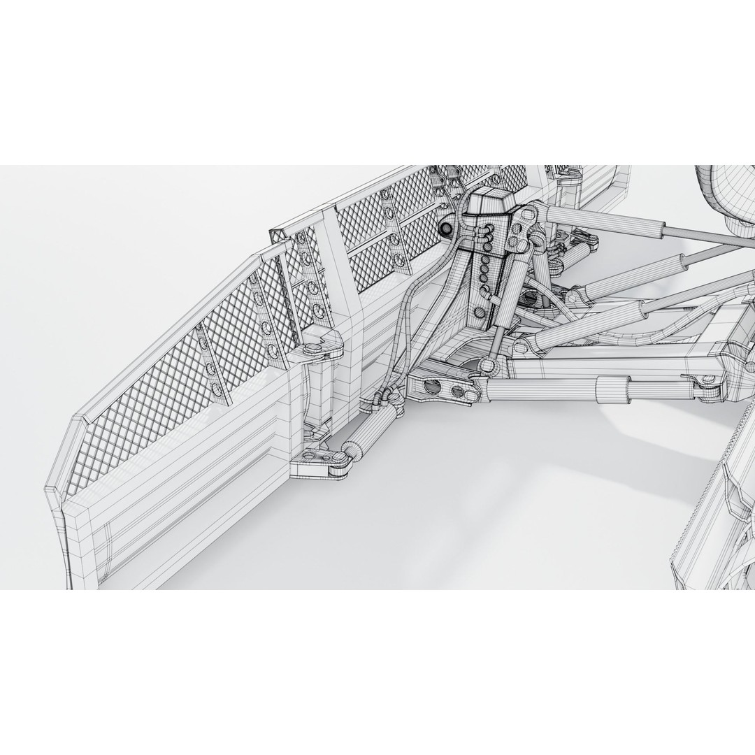 Prinoth Leitwolf Snow Groomer 3D Model – Rigged Vehicle Asset, Blender, FBX - View 12