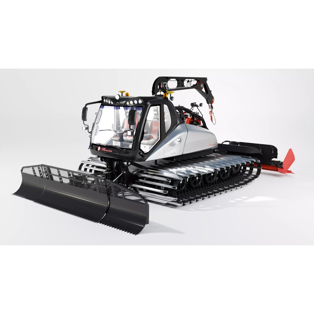 Prinoth Leitwolf Snow Groomer 3D Model – Rigged Vehicle Asset, Blender, FBX - View 2