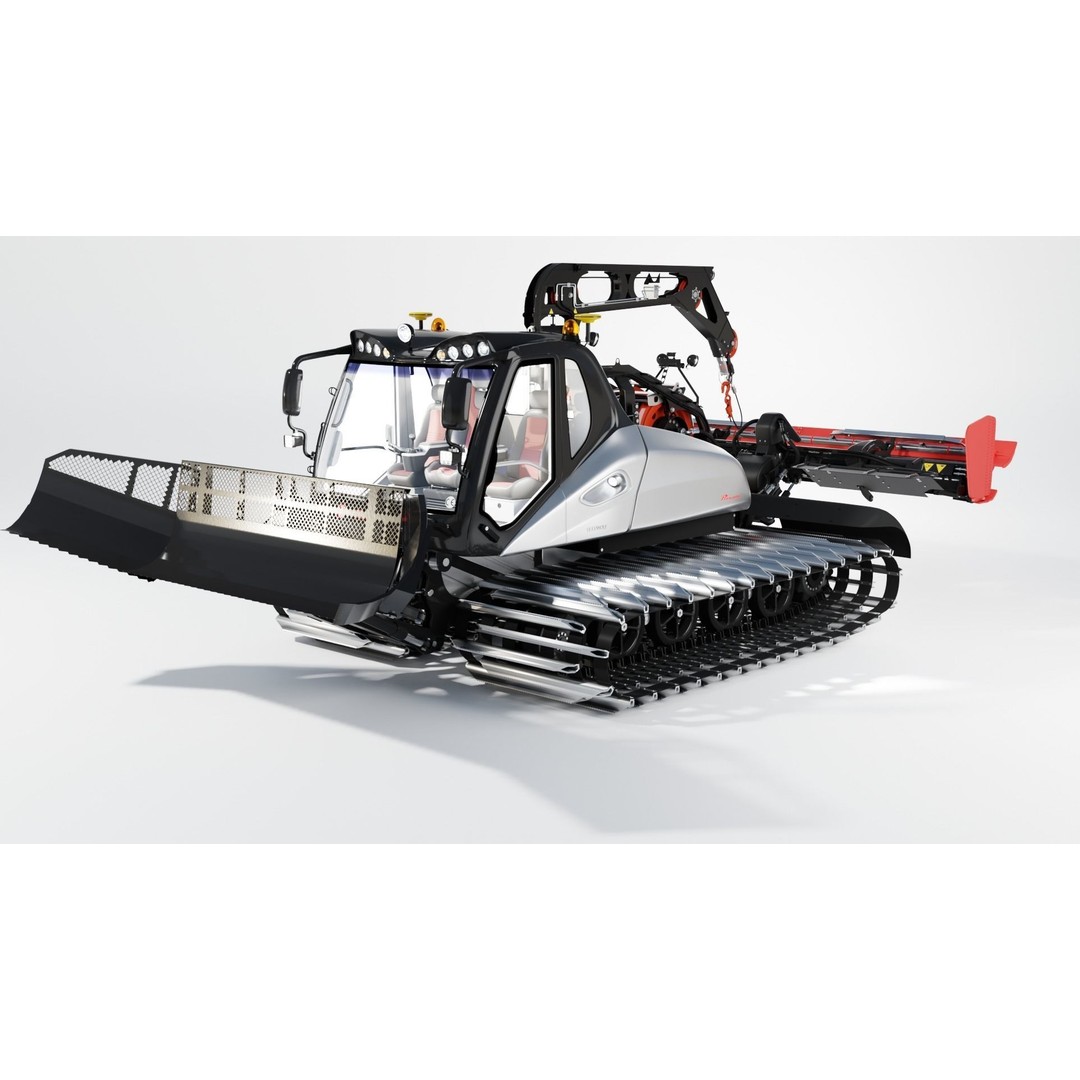 Prinoth Leitwolf Snow Groomer 3D Model – Rigged Vehicle Asset, Blender, FBX - View 20