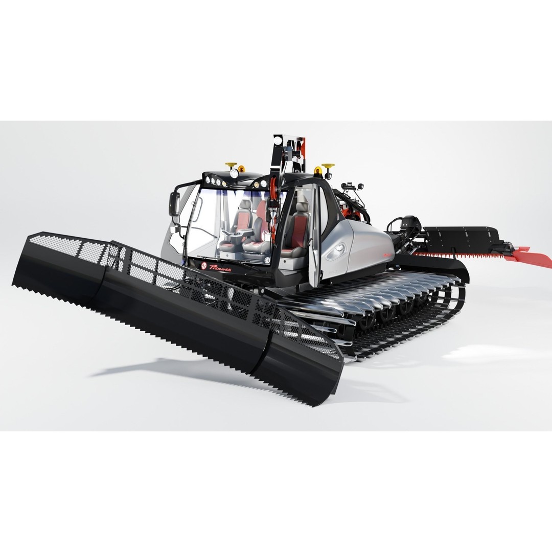 Prinoth Leitwolf Snow Groomer 3D Model – Rigged Vehicle Asset, Blender, FBX - View 22