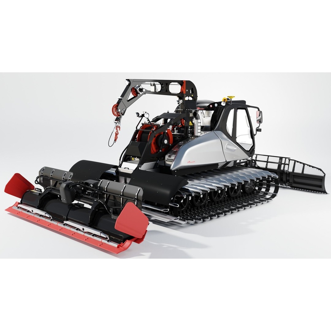 Prinoth Leitwolf Snow Groomer 3D Model – Rigged Vehicle Asset, Blender, FBX - View 5