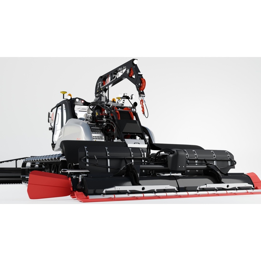 Prinoth Leitwolf Snow Groomer 3D Model – Rigged Vehicle Asset, Blender, FBX - View 7