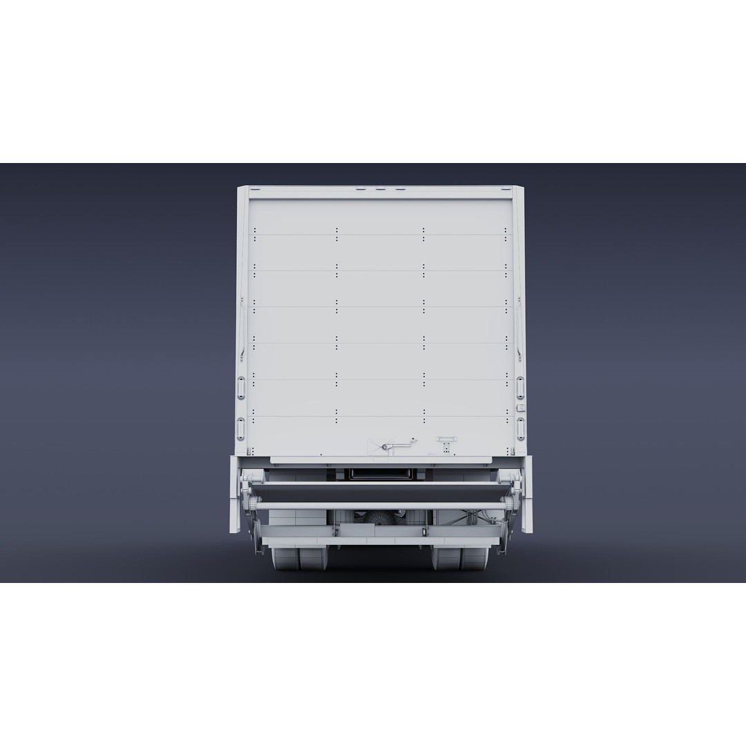 Freightliner M2 106 Box Truck 3D Model – Low Poly Game Asset, FBX, PBR - View 42