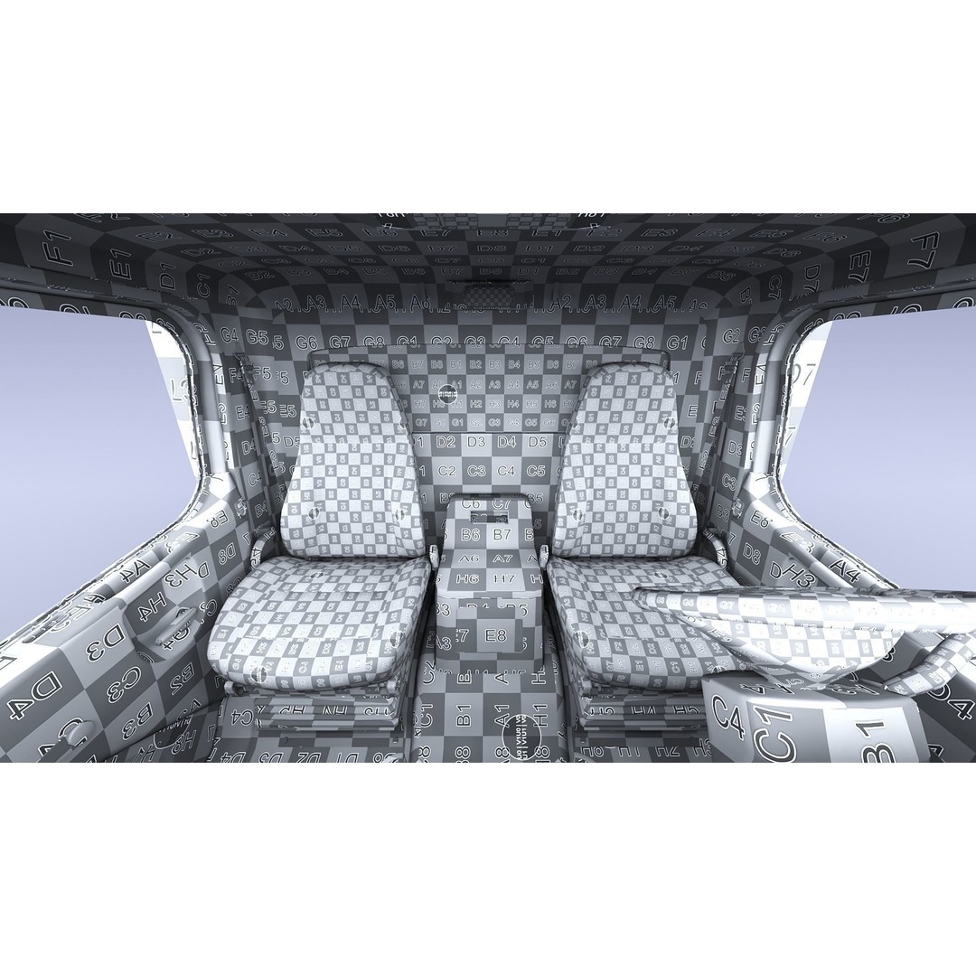 Freightliner M2 106 Box Truck 3D Model – Low Poly Game Asset, FBX, PBR - View 53