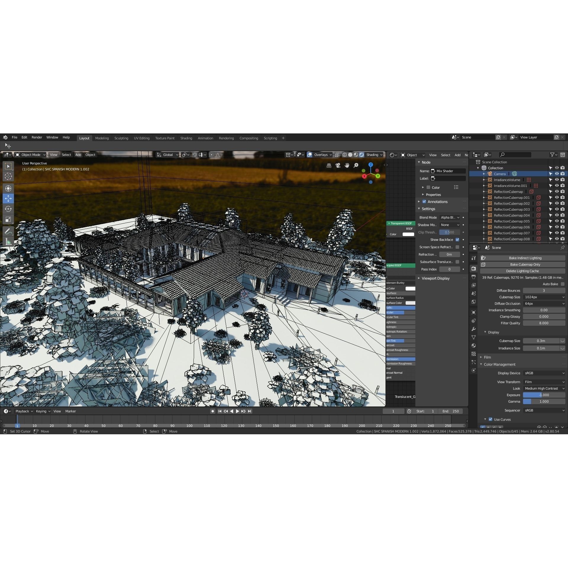 Modern Mansion - Low-Poly Game-Ready 3D Model