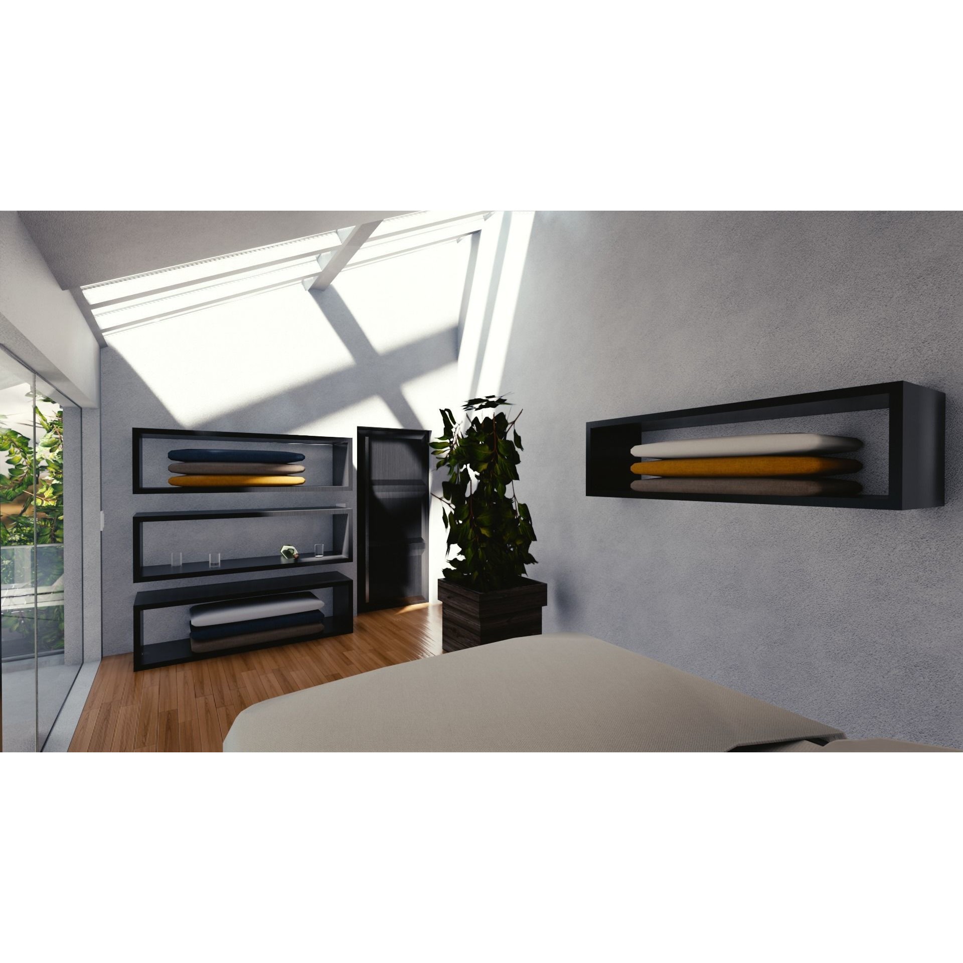 Modern Mansion - Low-Poly Game-Ready 3D Model - View 30