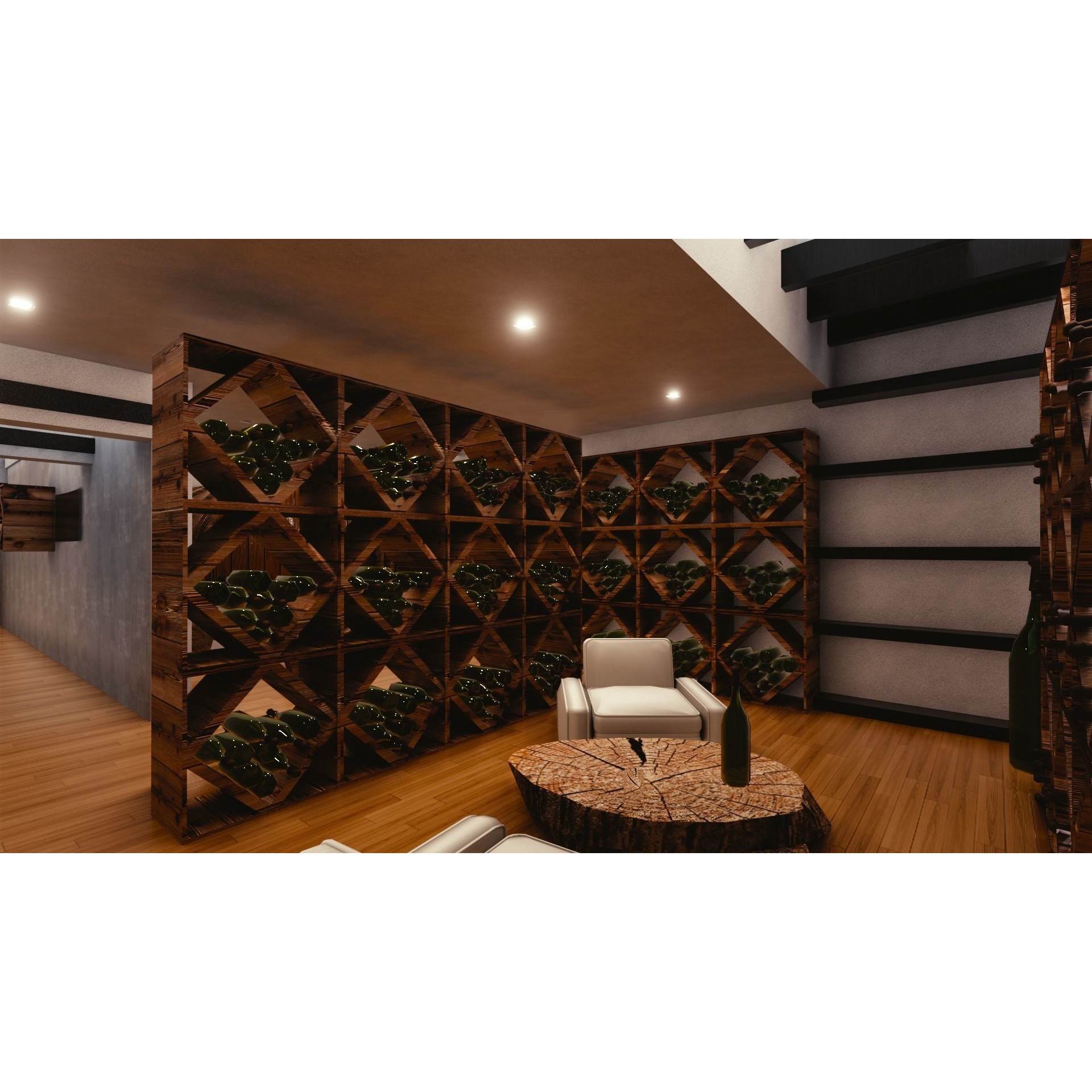 Modern Mansion - Low-Poly Game-Ready 3D Model - View 46