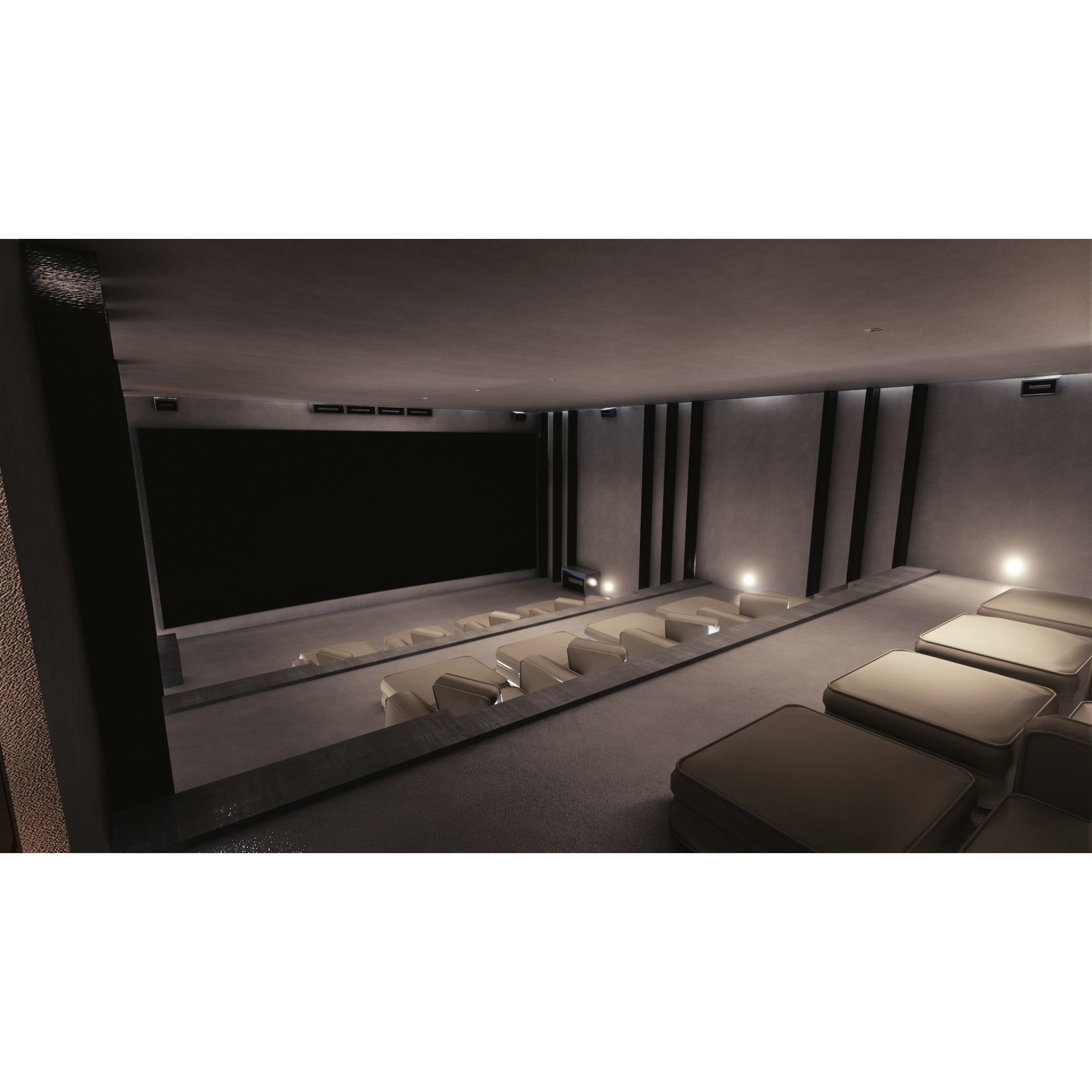 Modern Mansion - Low-Poly Game-Ready 3D Model - View 48