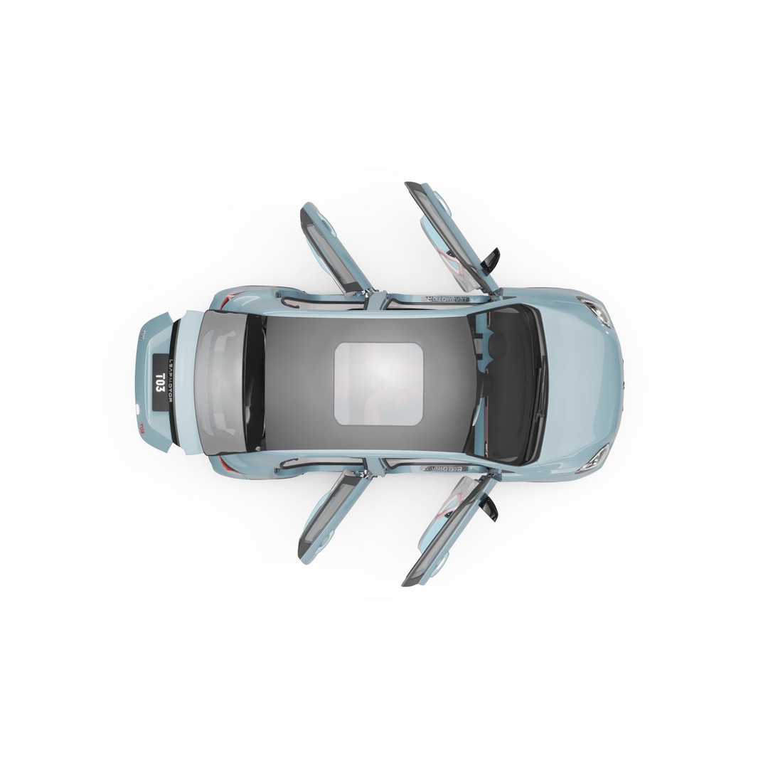 2024 Leapmotor T03 3D Model – High-Res SUV with Rigging, FBX, OBJ - View 12