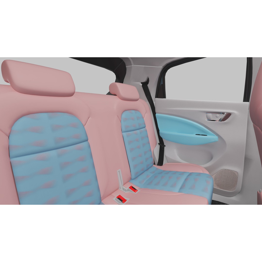 2024 Leapmotor T03 3D Model – High-Res SUV with Rigging, FBX, OBJ - View 14