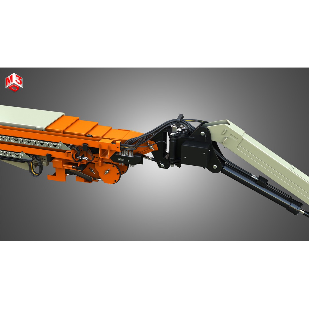 1850SJ Ultra Telescopic Boom Lift 3D Model – High-Detail Industrial Vehicle, FBX, Blender