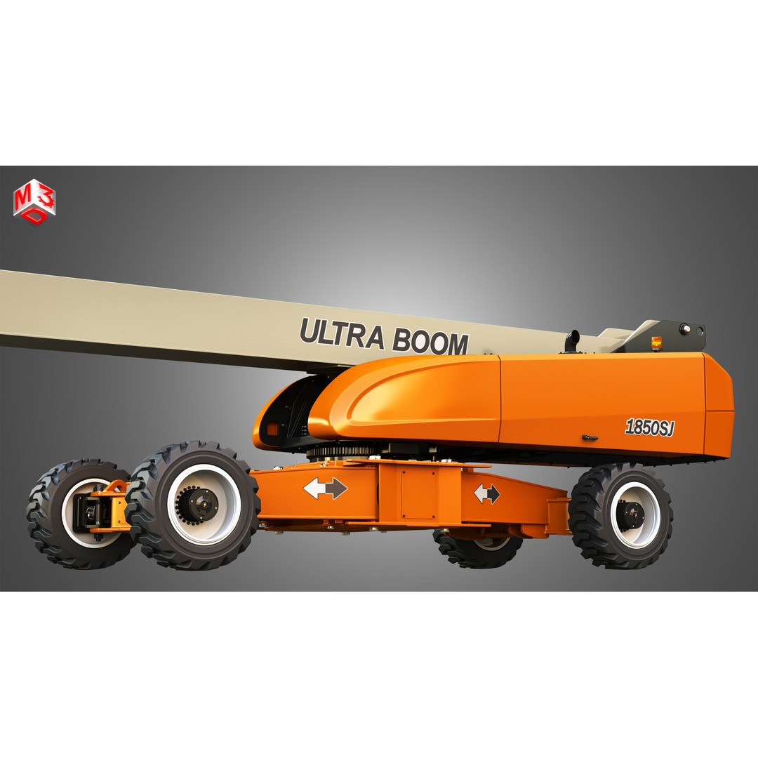 1850SJ Ultra Telescopic Boom Lift 3D Model – High-Detail Industrial Vehicle, FBX, Blender - View 11