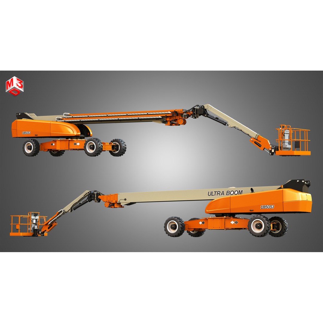 1850SJ Ultra Telescopic Boom Lift 3D Model – High-Detail Industrial Vehicle, FBX, Blender - View 16