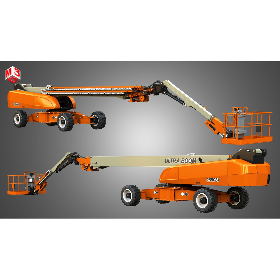 1850SJ Ultra Telescopic Boom Lift 3D Model – High-Detail Industrial Vehicle, FBX, Blender - View 7
