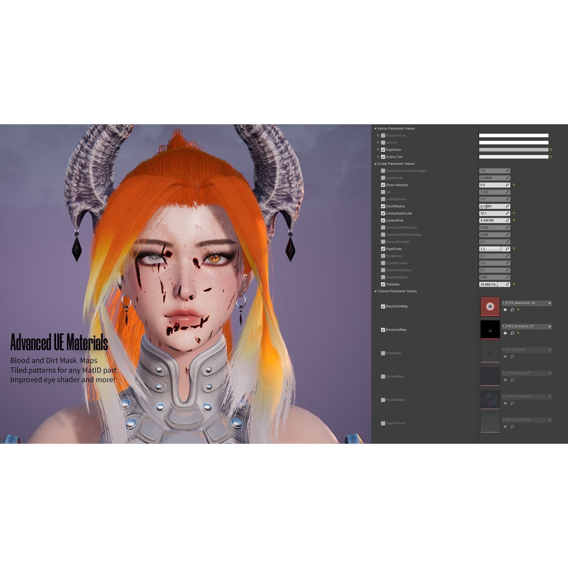 Demon Hunter Girl Nyx - Low-Poly Game-Ready 3D Model - View 16