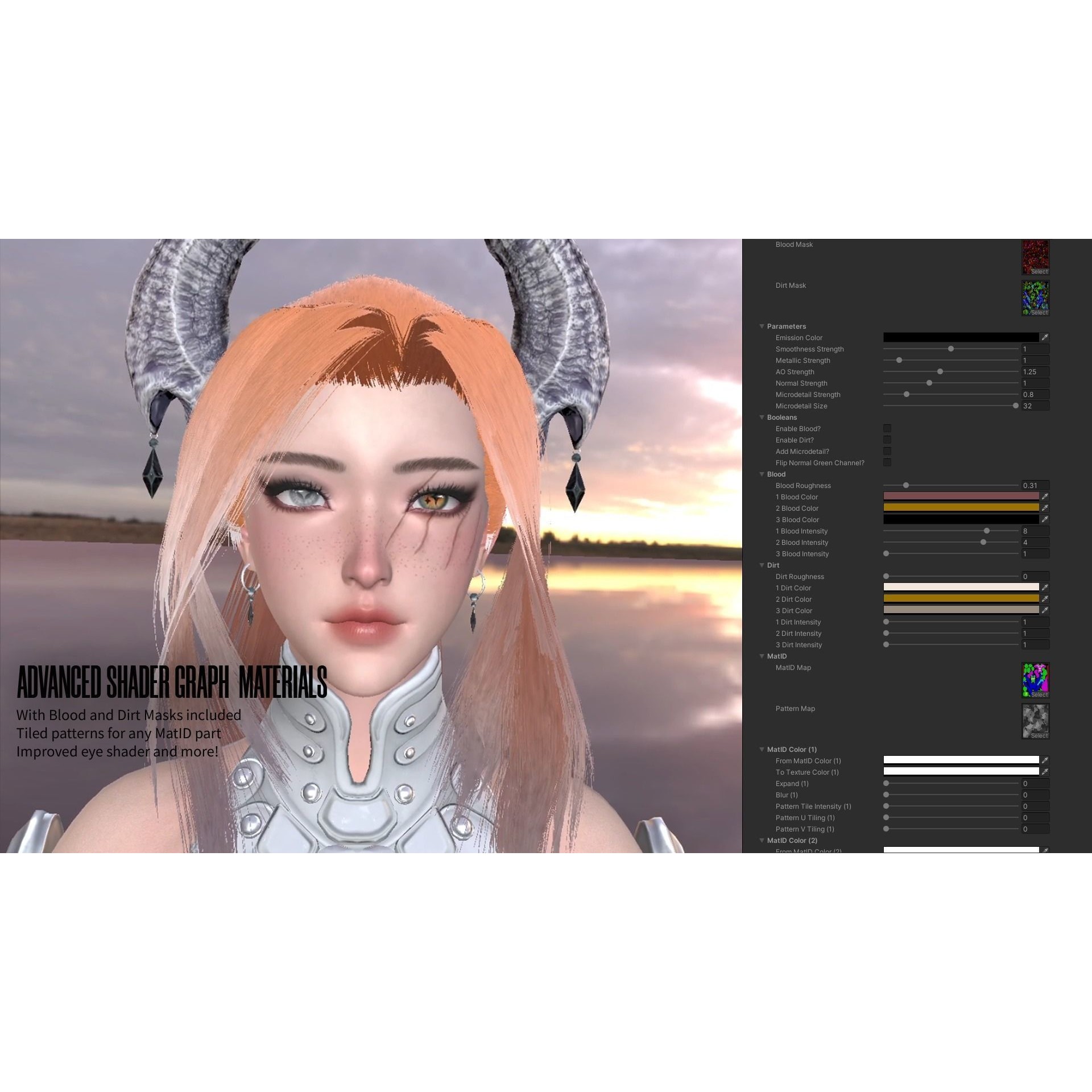 Demon Hunter Girl Nyx - Low-Poly Game-Ready 3D Model - View 17