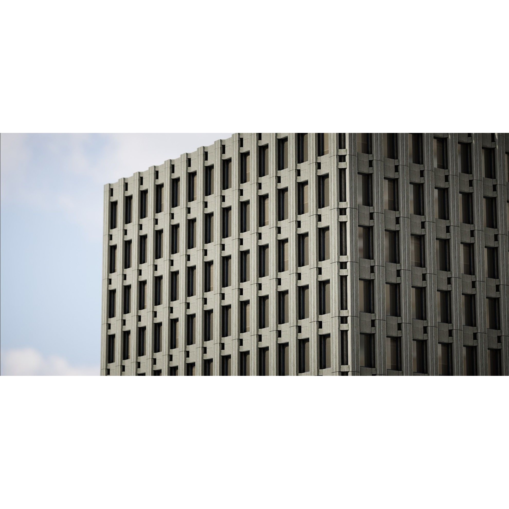 Background Building Pack - Low-Poly Game-Ready 3D Model - View 10