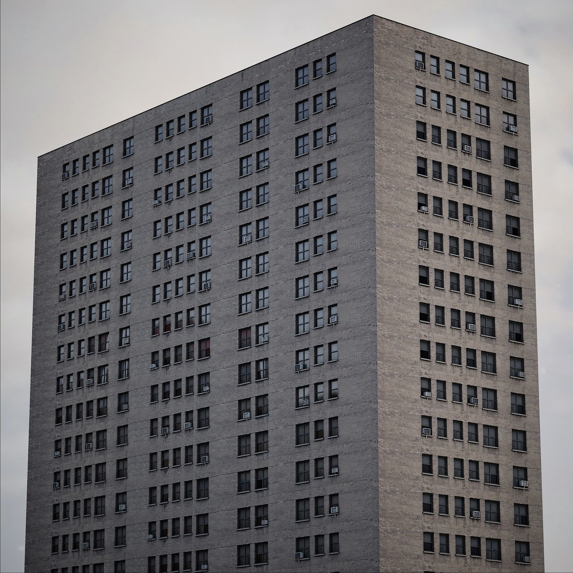 Background Building Pack - Low-Poly Game-Ready 3D Model - View 22