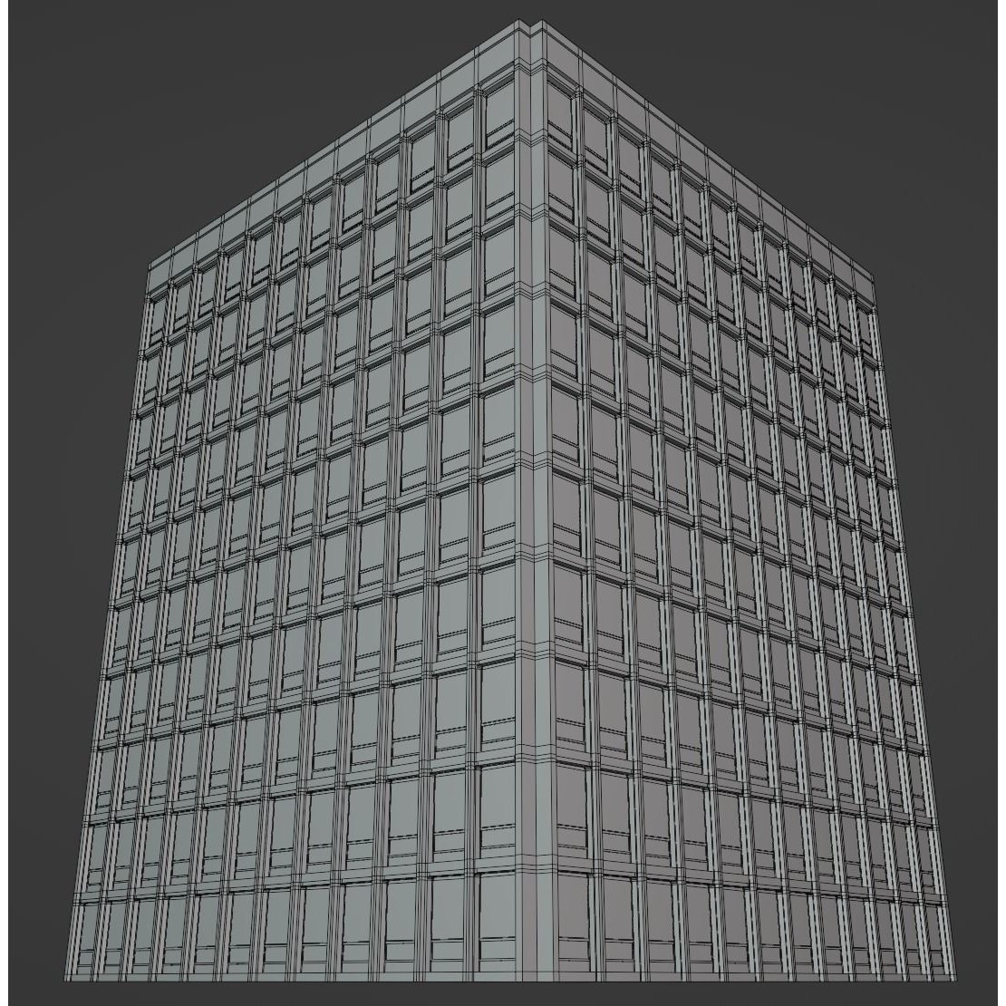 Background Building Pack - Low-Poly Game-Ready 3D Model - View 25