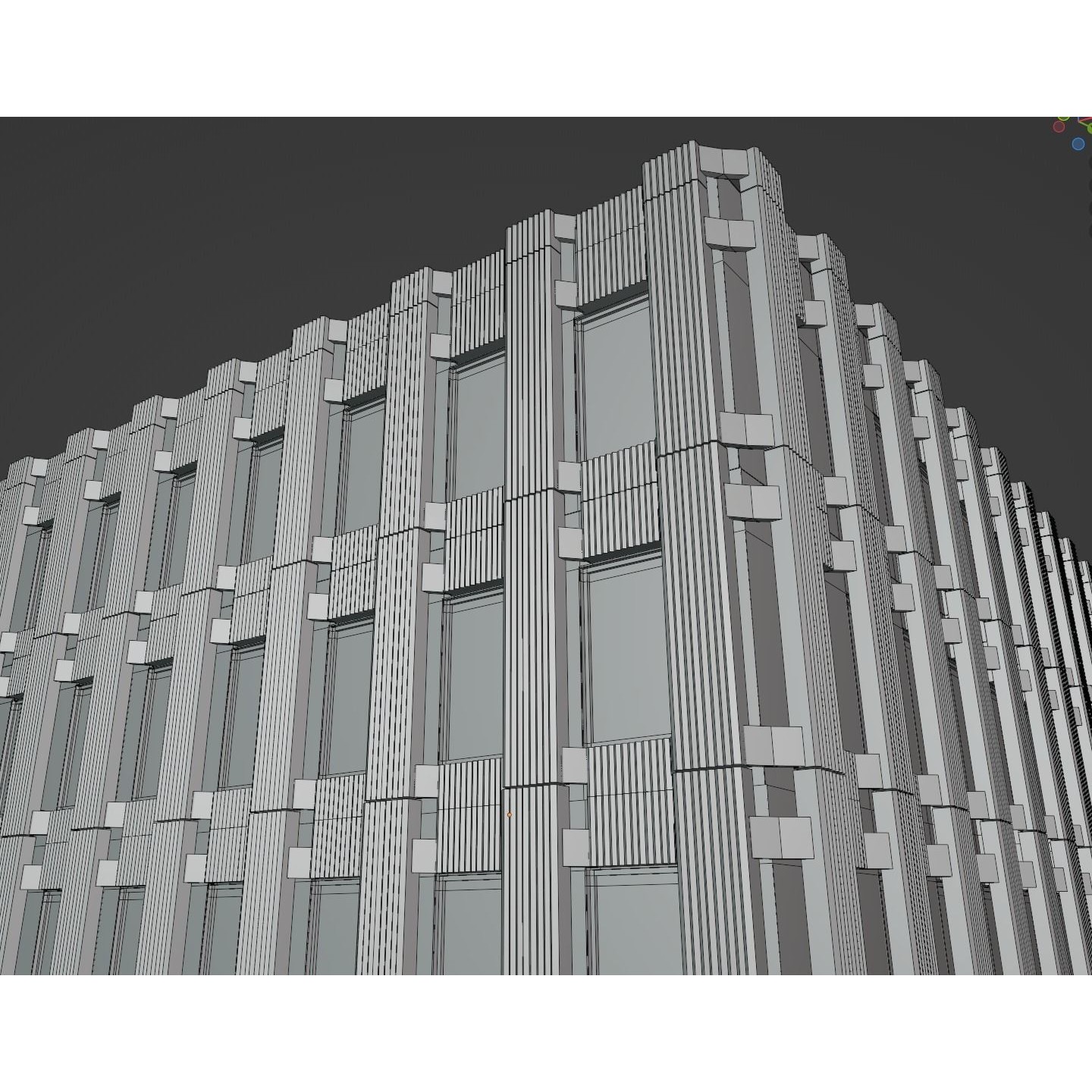 Background Building Pack - Low-Poly Game-Ready 3D Model - View 27