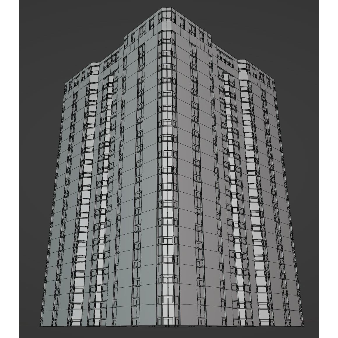 Background Building Pack - Low-Poly Game-Ready 3D Model - View 29