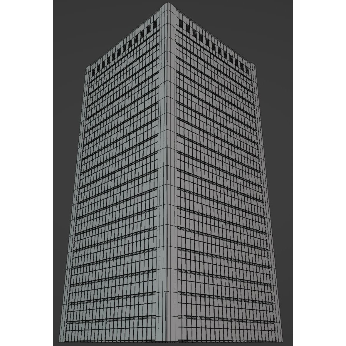 Background Building Pack - Low-Poly Game-Ready 3D Model - View 31
