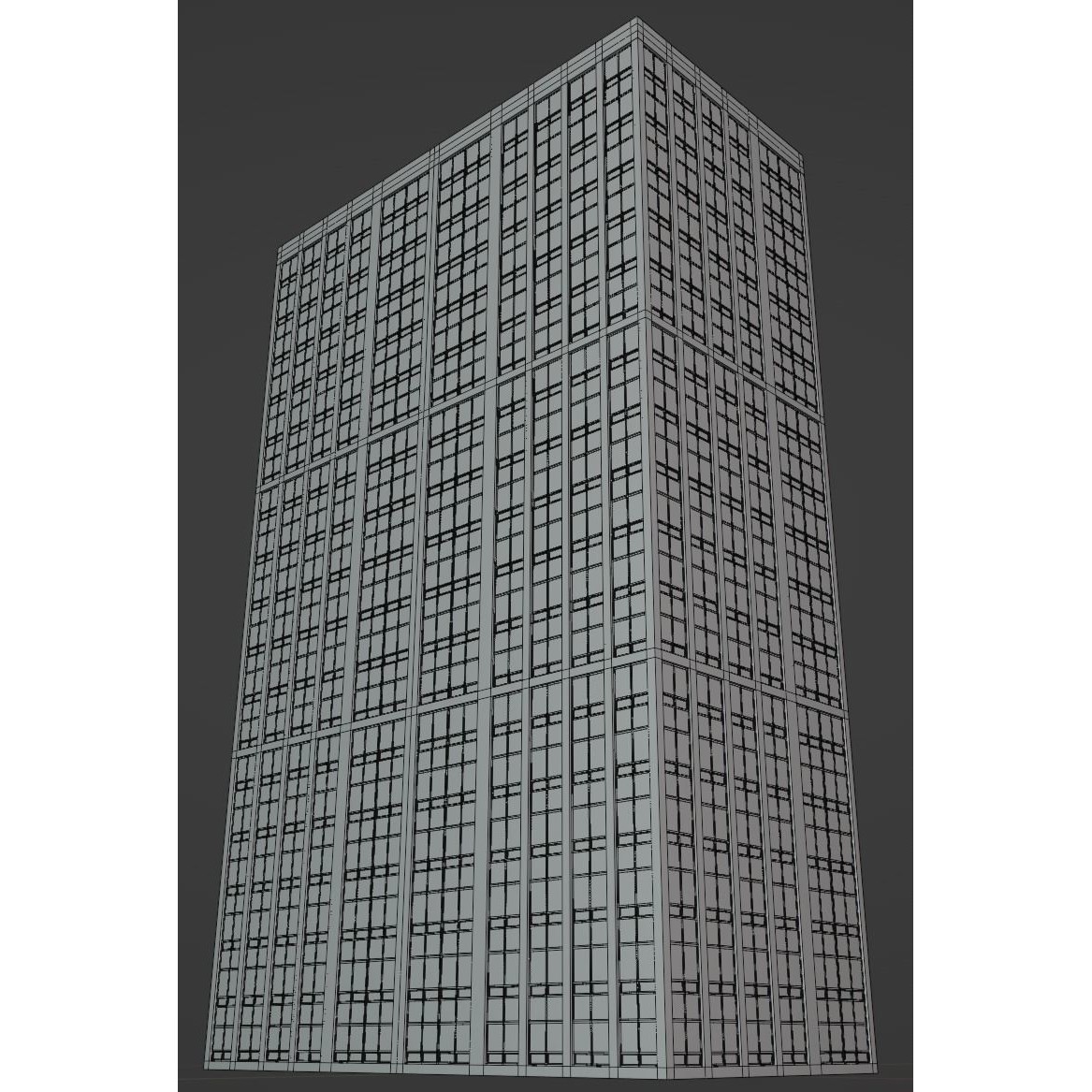 Background Building Pack - Low-Poly Game-Ready 3D Model - View 32