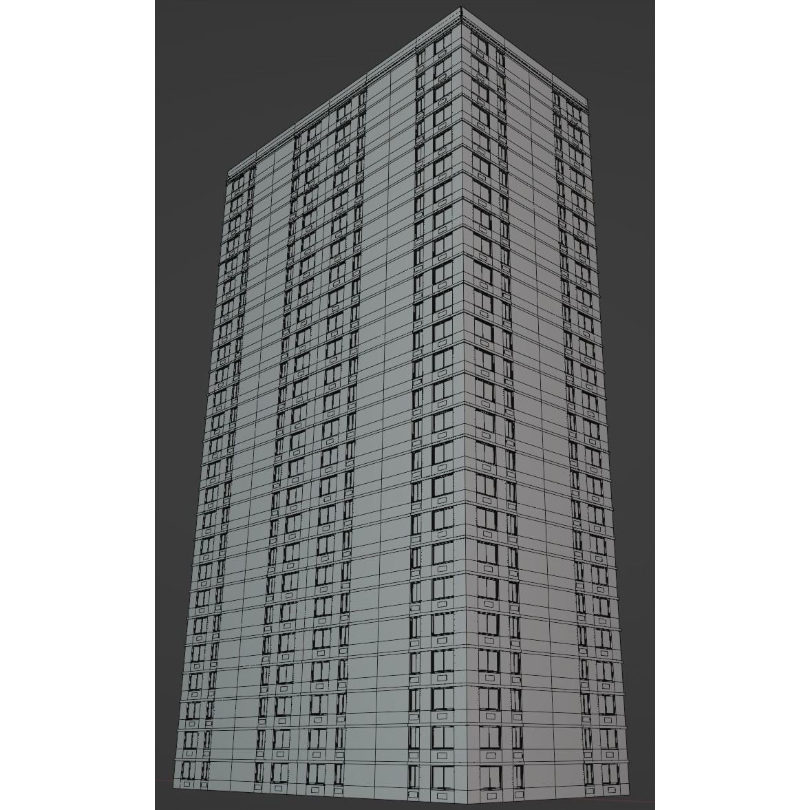 Background Building Pack - Low-Poly Game-Ready 3D Model - View 33