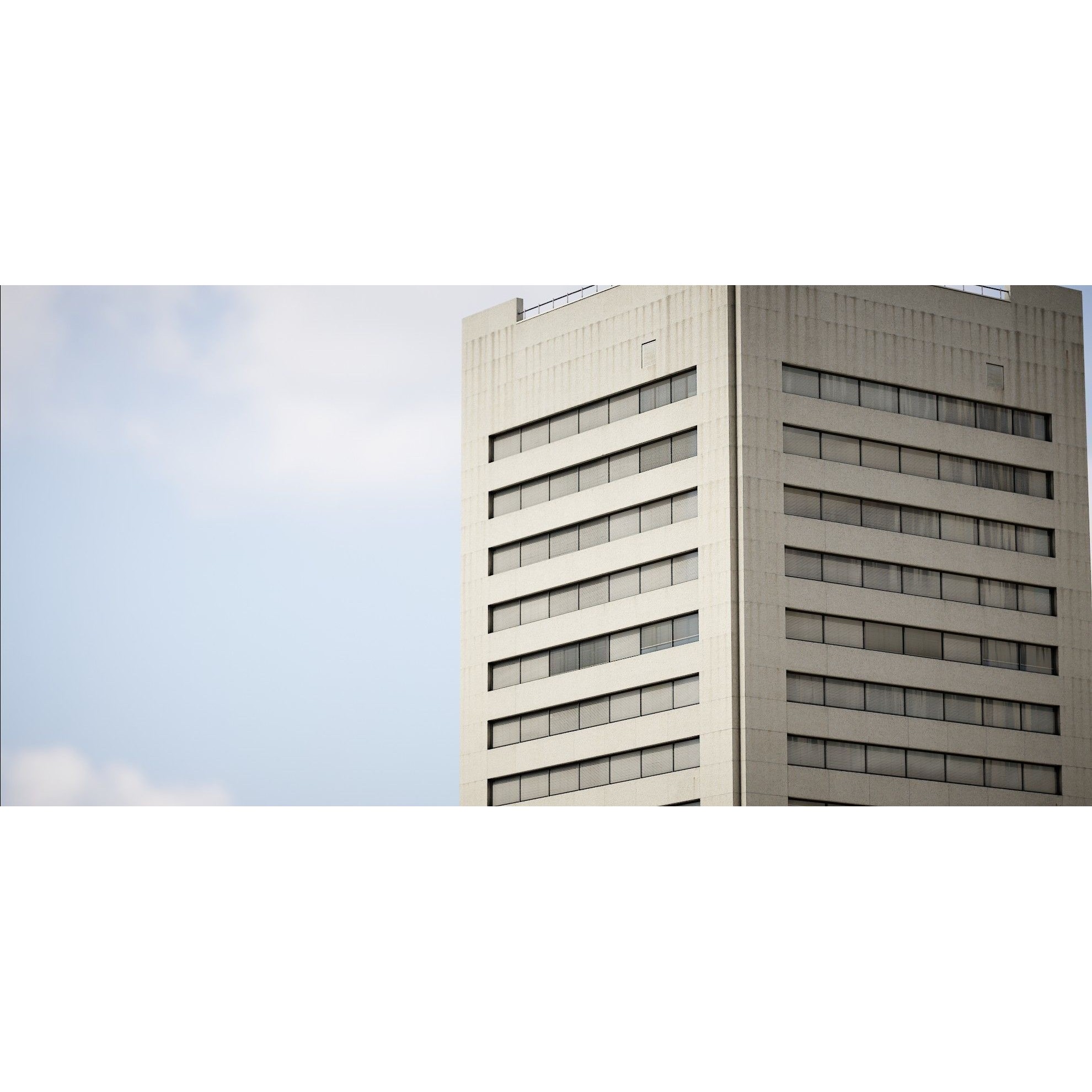 Background Building Pack - Low-Poly Game-Ready 3D Model - View 7